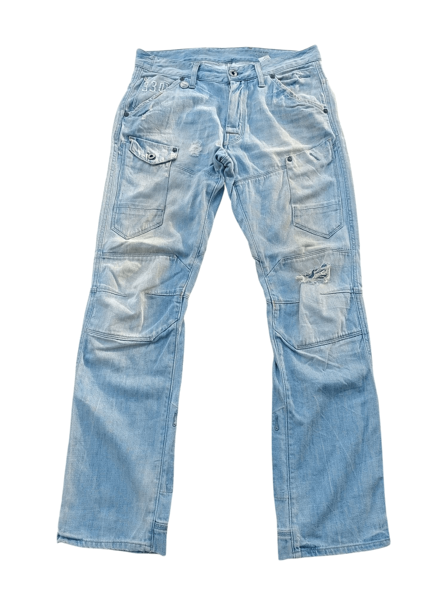 G-Star RARE 🔥 G Star Raw Denim 6 Pocket Distressed Denim E219 Size US 34 / EU 50 - 1 Thumbnail