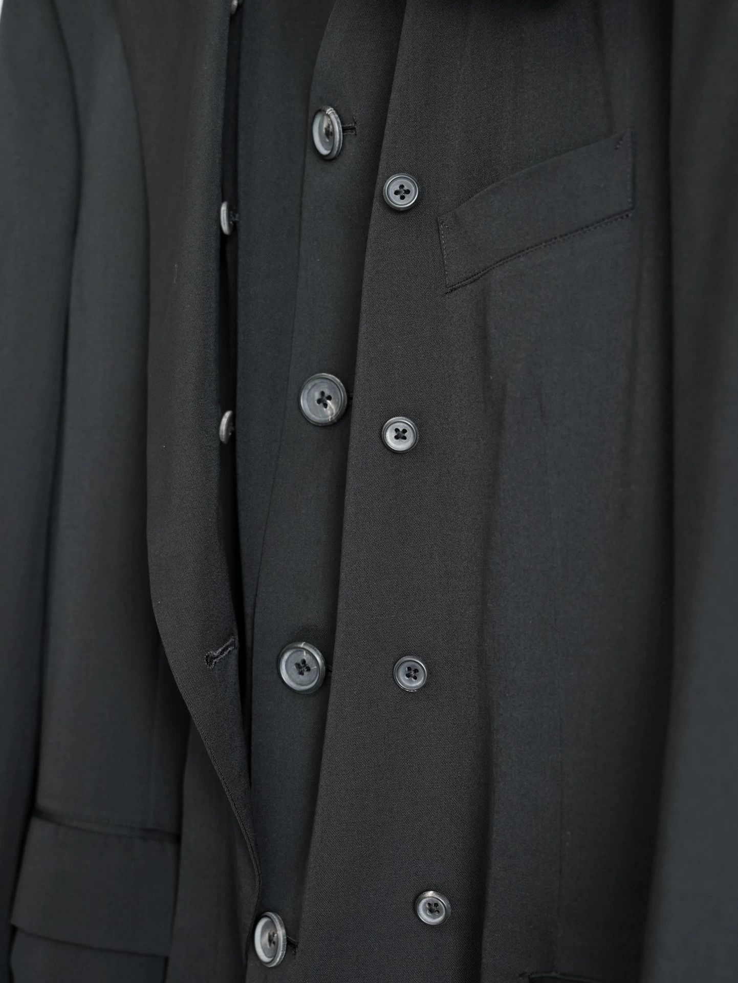 Yohji Yamamoto Yohji Yamamoto 11AW Crow Double Layer Gaba Black Size 1 Size US S / EU 44-46 / 1 - 8 Thumbnail