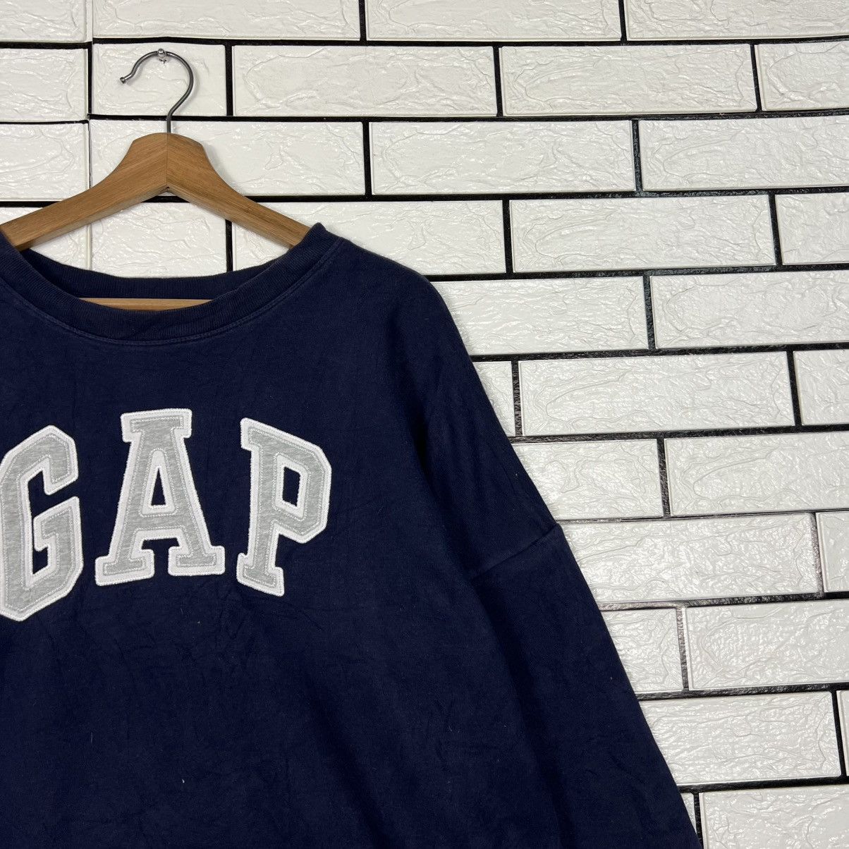 Gap GAP Spellout Big Logo Blue Crewneck Sweatshirt #4269-C194 Size US XL / EU 56 / 4 - 5 Thumbnail