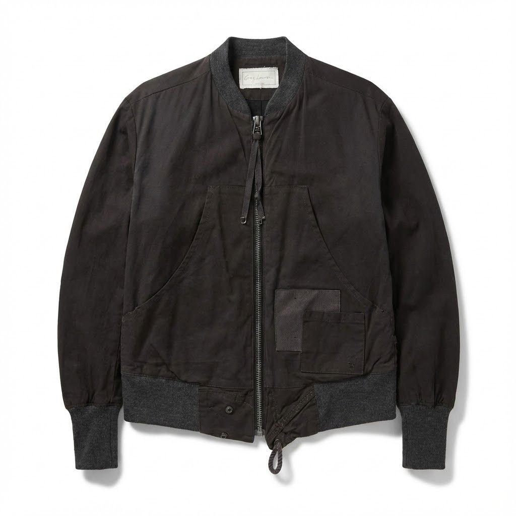 Greg Lauren Charcoal Tent zip front bomber Size US M / EU 48-50 / 2 - 1 Thumbnail