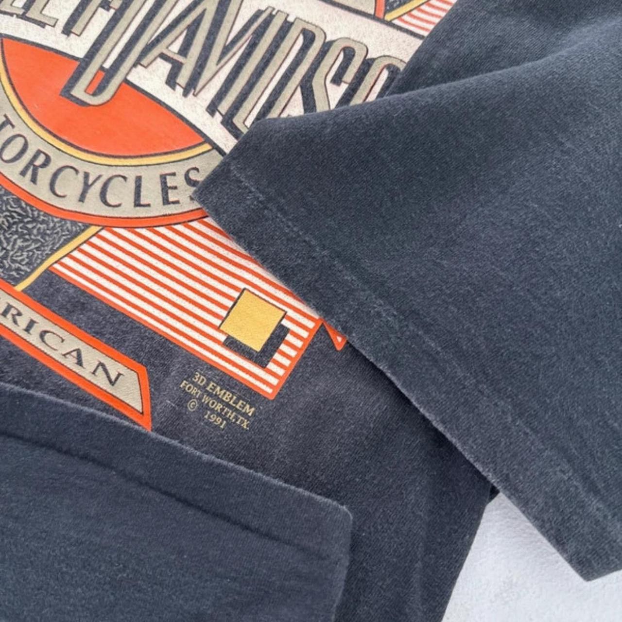 Harley Davidson rare 1991 3D Emblem Harley Davidson shirt Large Size US L / EU 52-54 / 3 - 7 Thumbnail