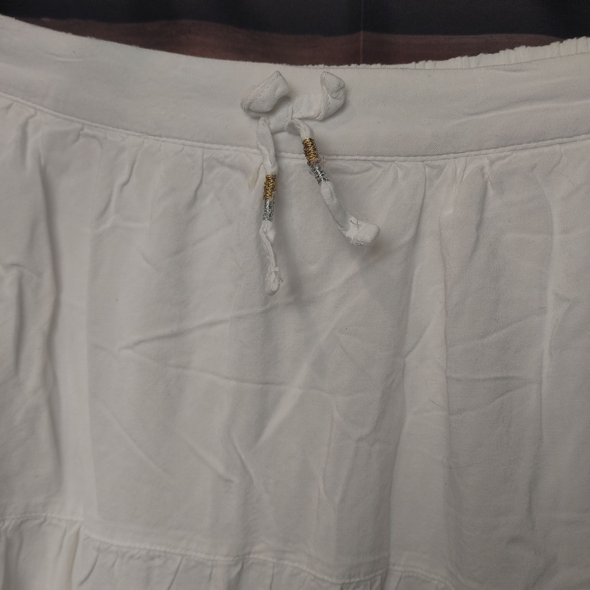 Cherokee Cherokee Women's White Rayon Medium Length Elastic Waist Ski Size 34" / US 12 / IT 48 - 2 Thumbnail