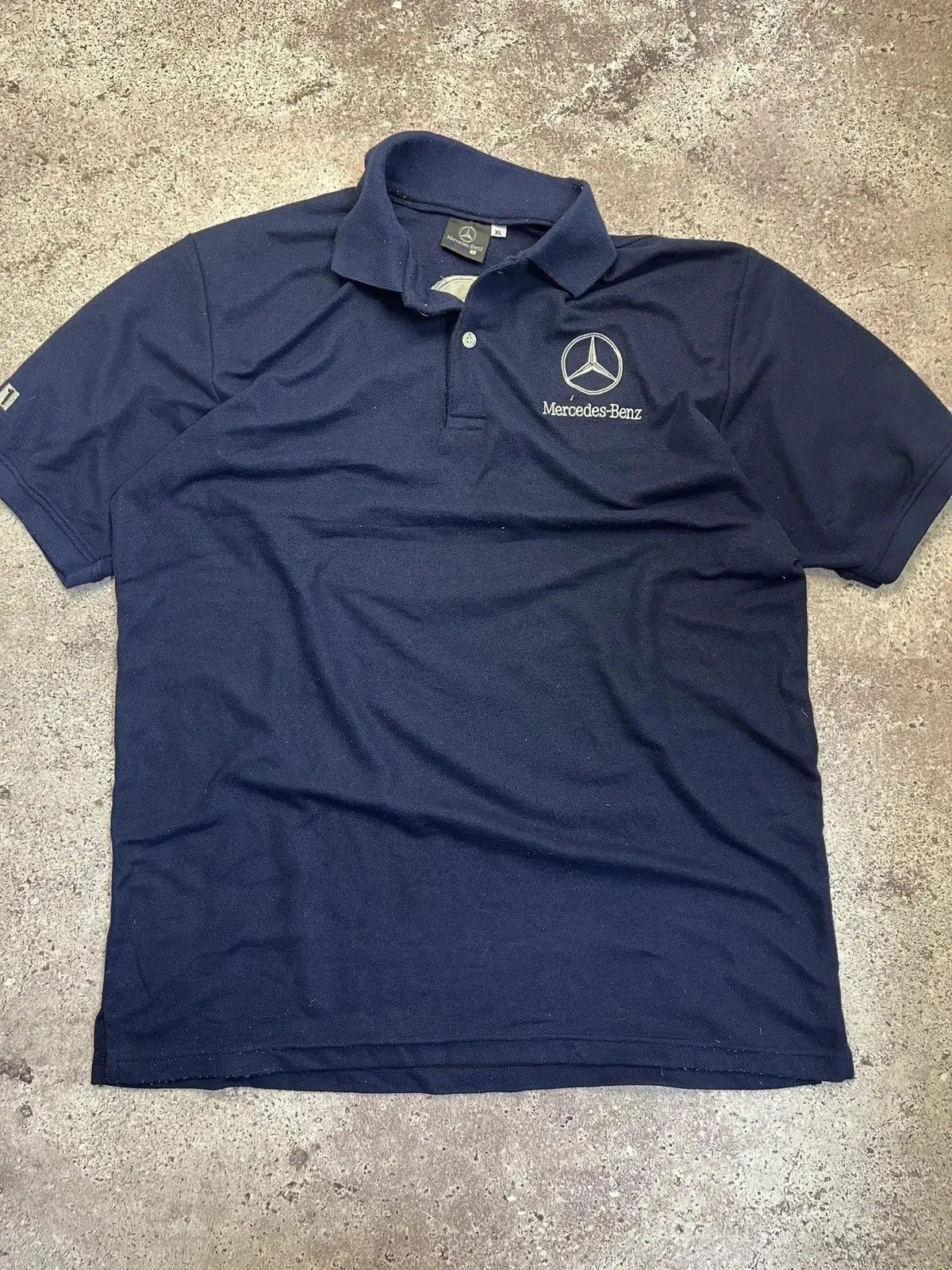 Mercedes-Benz Vintage Mercedes-Benz x Mobil 1 Polo Shirt Racing Team Logo Size US XL / EU 56 / 4 - 1 Thumbnail