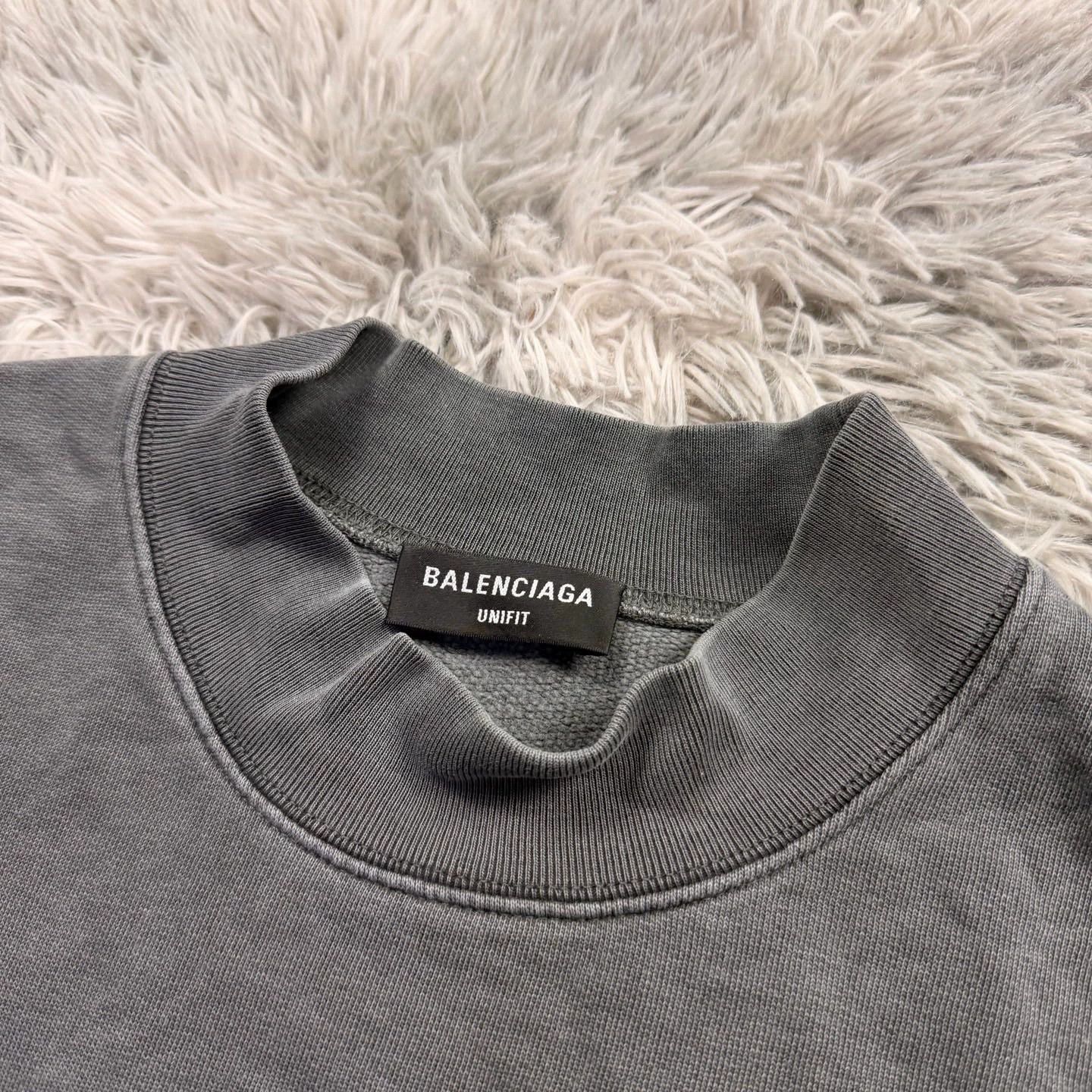 Balenciaga balenciaga vintage washed sweatshirt in gray Size US XS / EU 42 / 0 - 2 Thumbnail