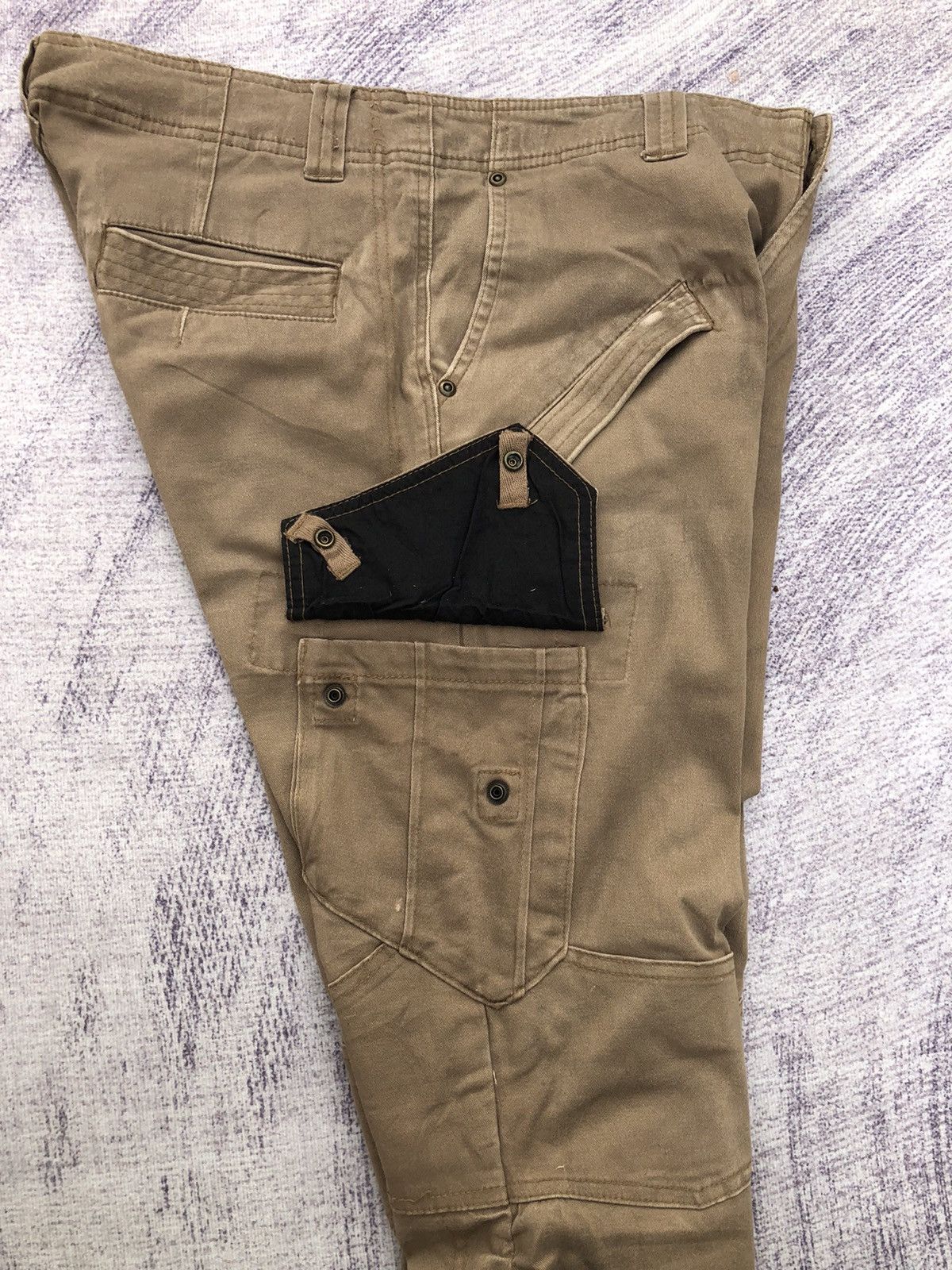 Designer × semanticdesign Japanese y2k SemanticDesign Cargo Pants Leg Spring Size US 33 - 15 Thumbnail