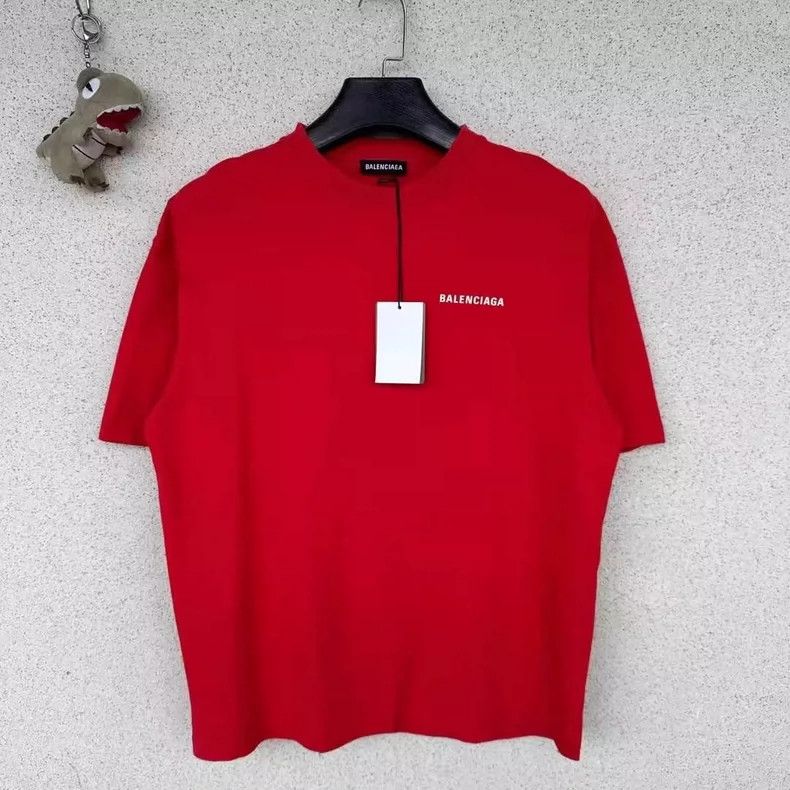 Balenciaga Balenciaga Red front and back logo short sleeve Size US XS / EU 42 / 0 - 1 Thumbnail