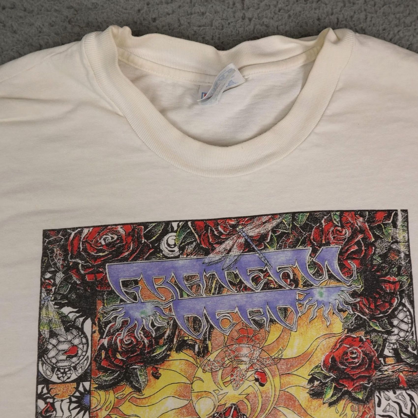 Hanes VINTAGE Grateful Dead Shirt Mens 2XL White Hanes Summer Tour 1995 Turtle Graphic Shirt Size US XXL / EU 58 / 5 - 4 Thumbnail