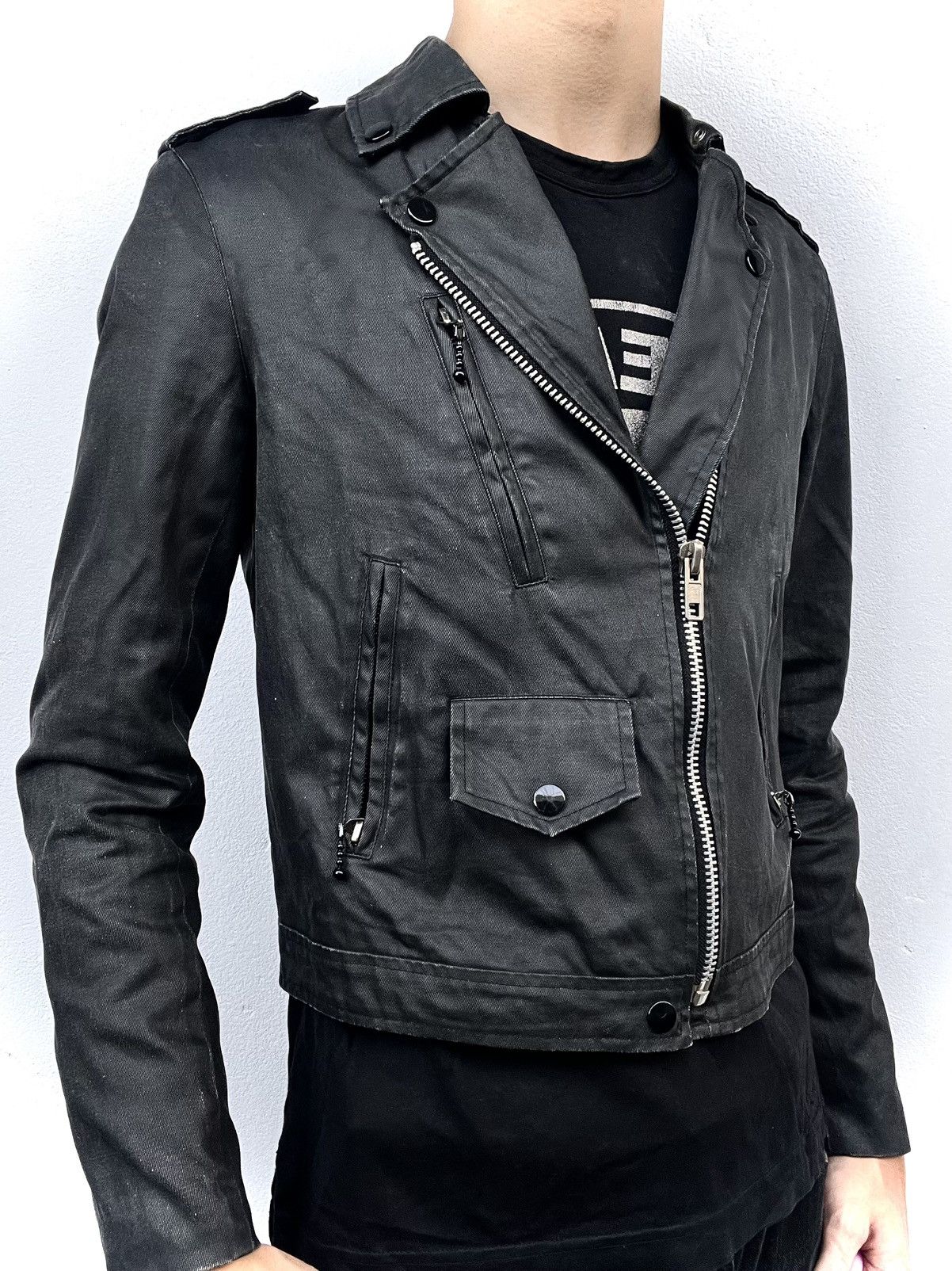 Lad Musician 2000s Lad Musician Wax Biker Jacket Size US M / EU 48-50 / 2 - 3 Thumbnail