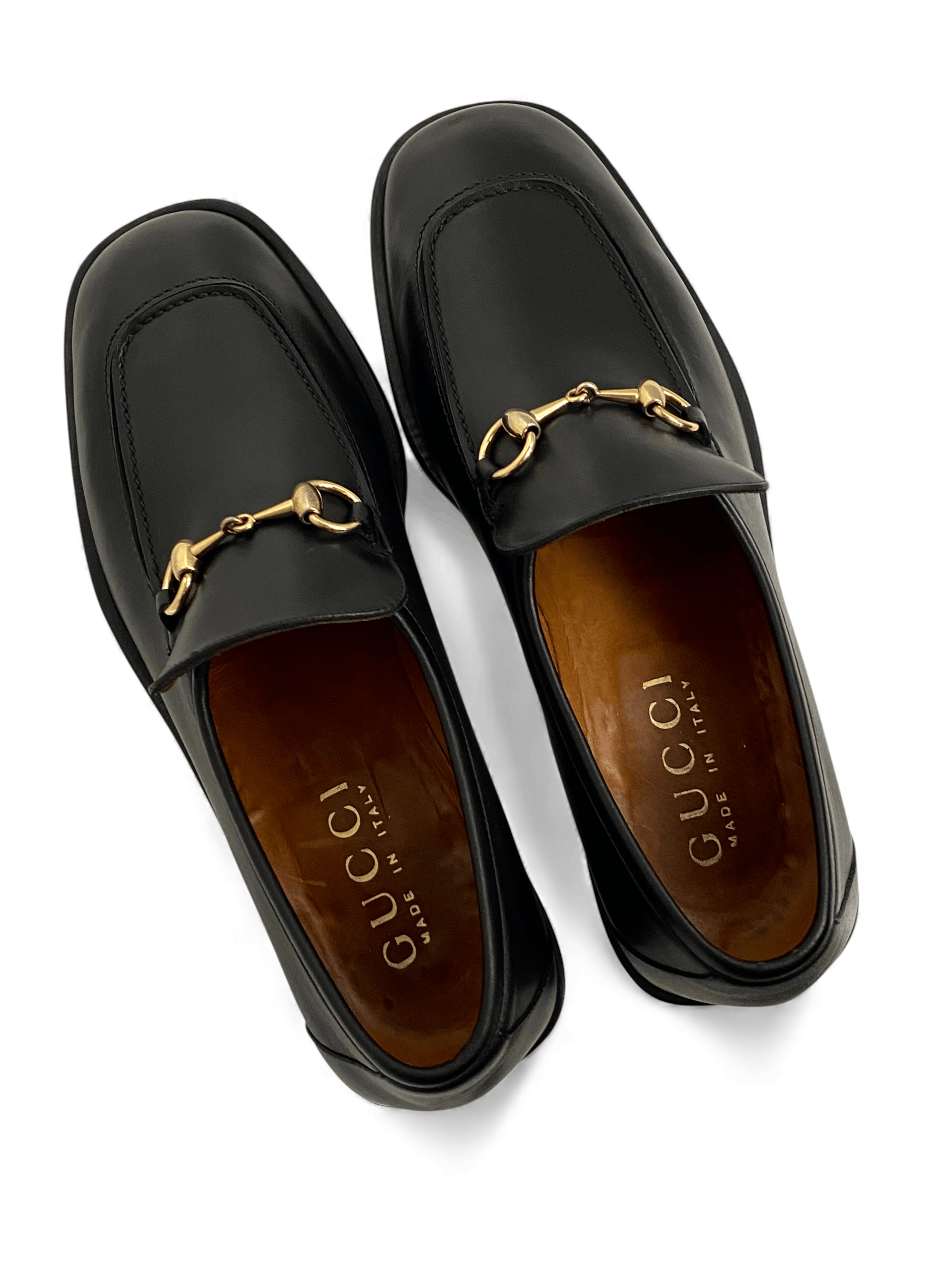 Gucci Gucci Horsebit GG Classic Dress Black Leather Loafers Shoes Size US 10.5 / EU 43-44 - 4 Thumbnail