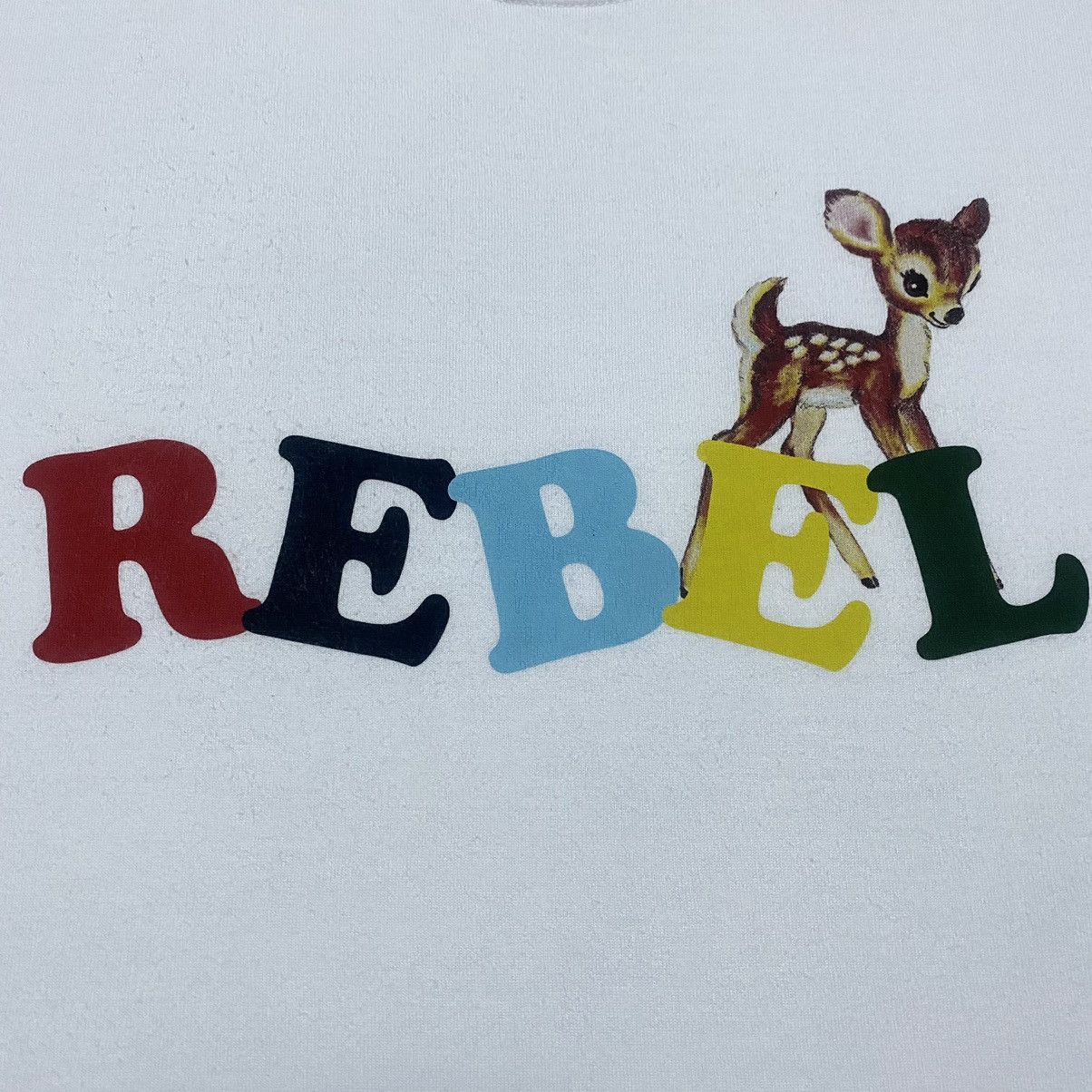 Japanese Brand Rare‼️🔥Undercover Rebel SpellOut Colourful T-Shirt Size US L / EU 52-54 / 3 - 6 Thumbnail