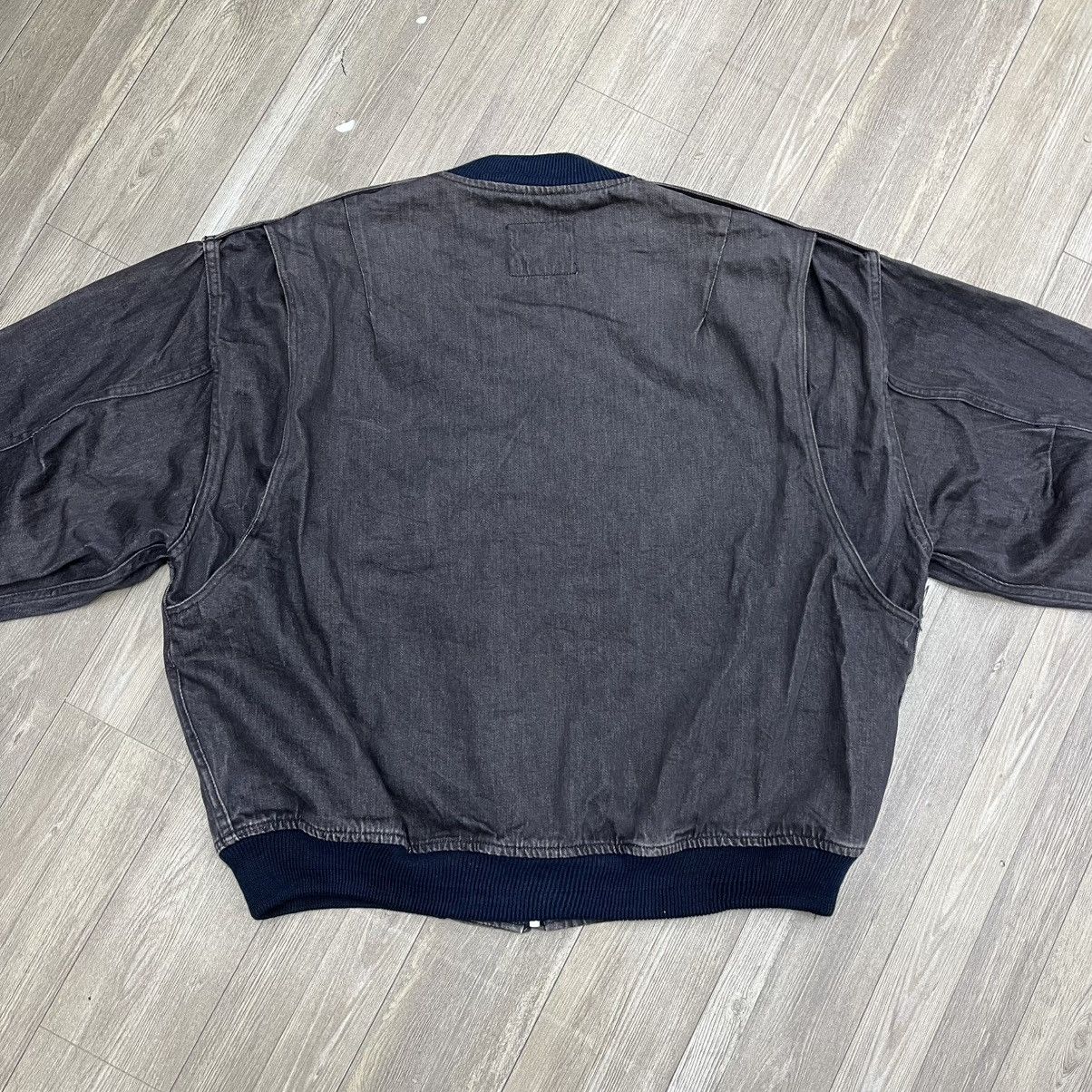 Japanese Brand × Vintage 1987s Mens Batsu CWU 45/P Denim Military Style Bomber Jacket Size US M / EU 48-50 / 2 - 12 Thumbnail