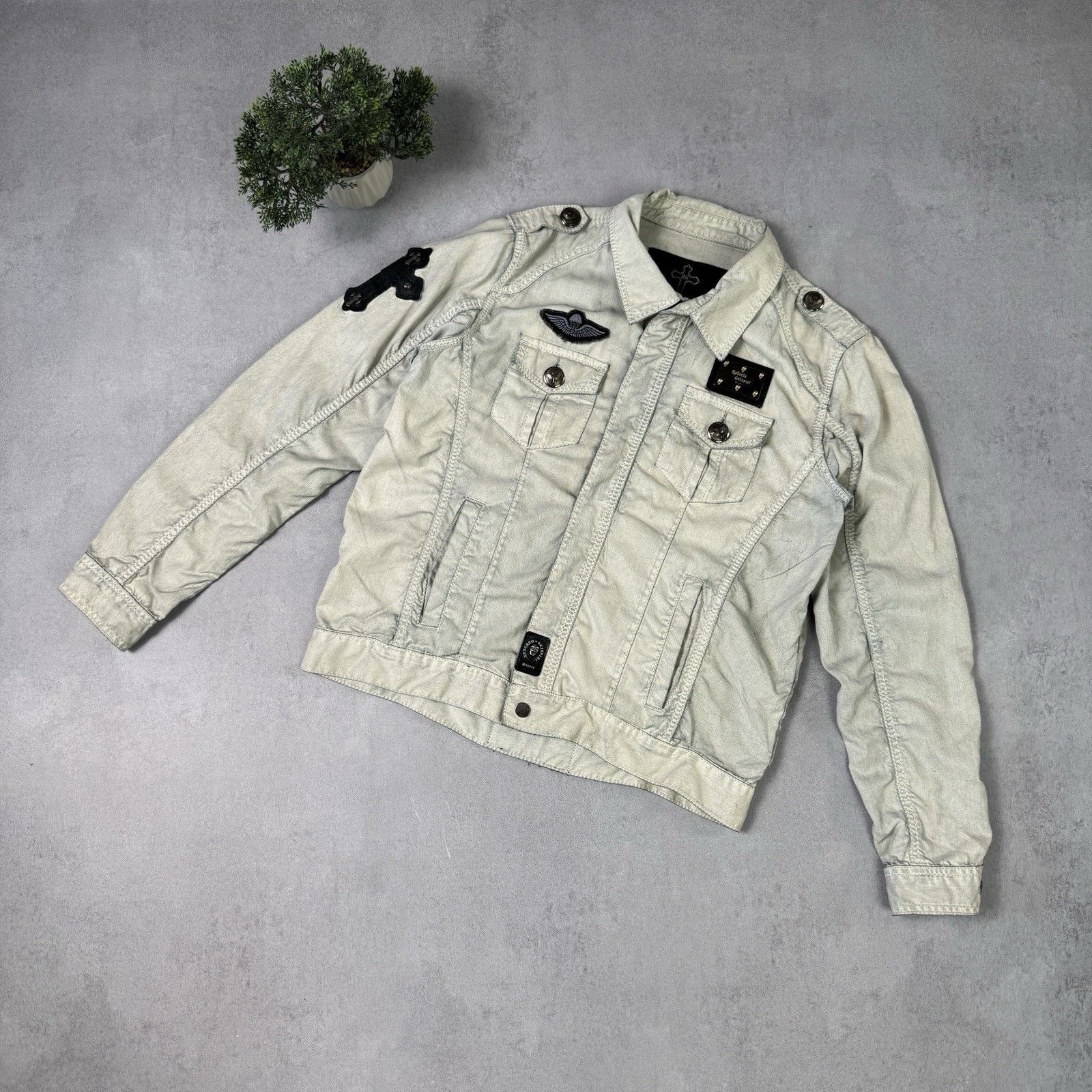 Vintage Roberto Geissini Men Jacket Size M Biker Size US M / EU 48-50 / 2 - 1 Thumbnail