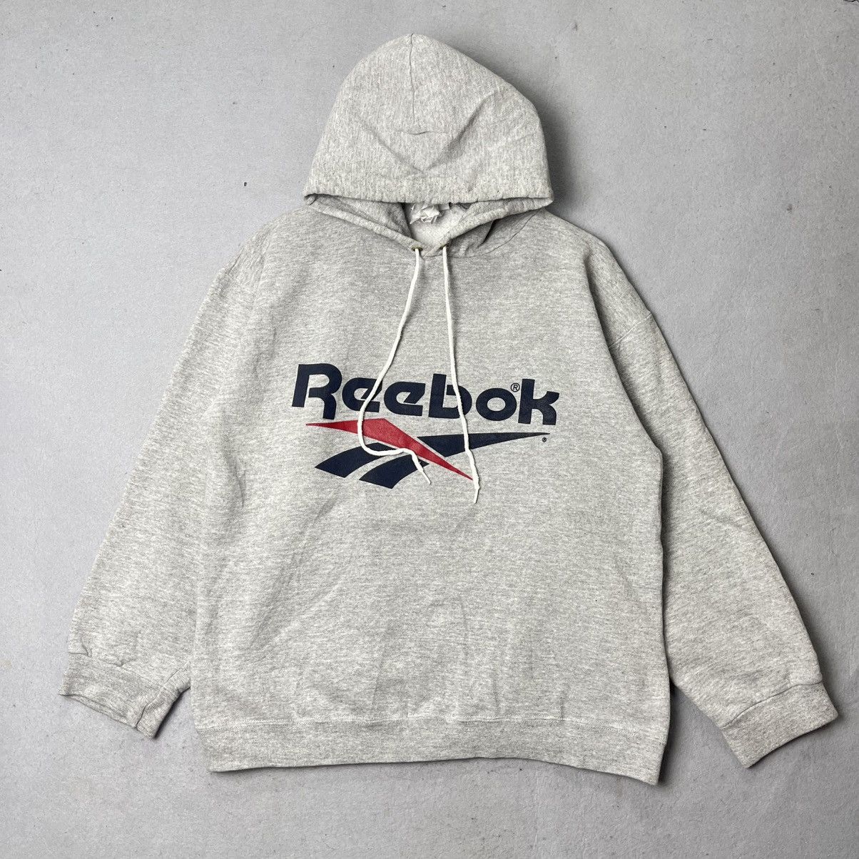Reebok Vintage Reebok Big Logo Hoodie USA Made Size US L / EU 52-54 / 3 - 1 Thumbnail