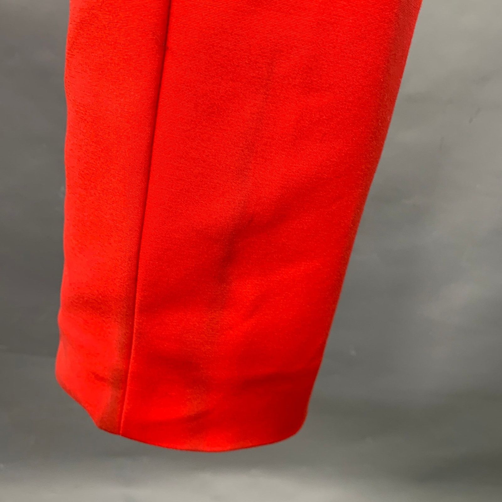 Akris AKRIS Size 4 Red Cotton Blend Side Zipper Casual Pants Size 27" / US 4 / IT 40 - 4 Thumbnail