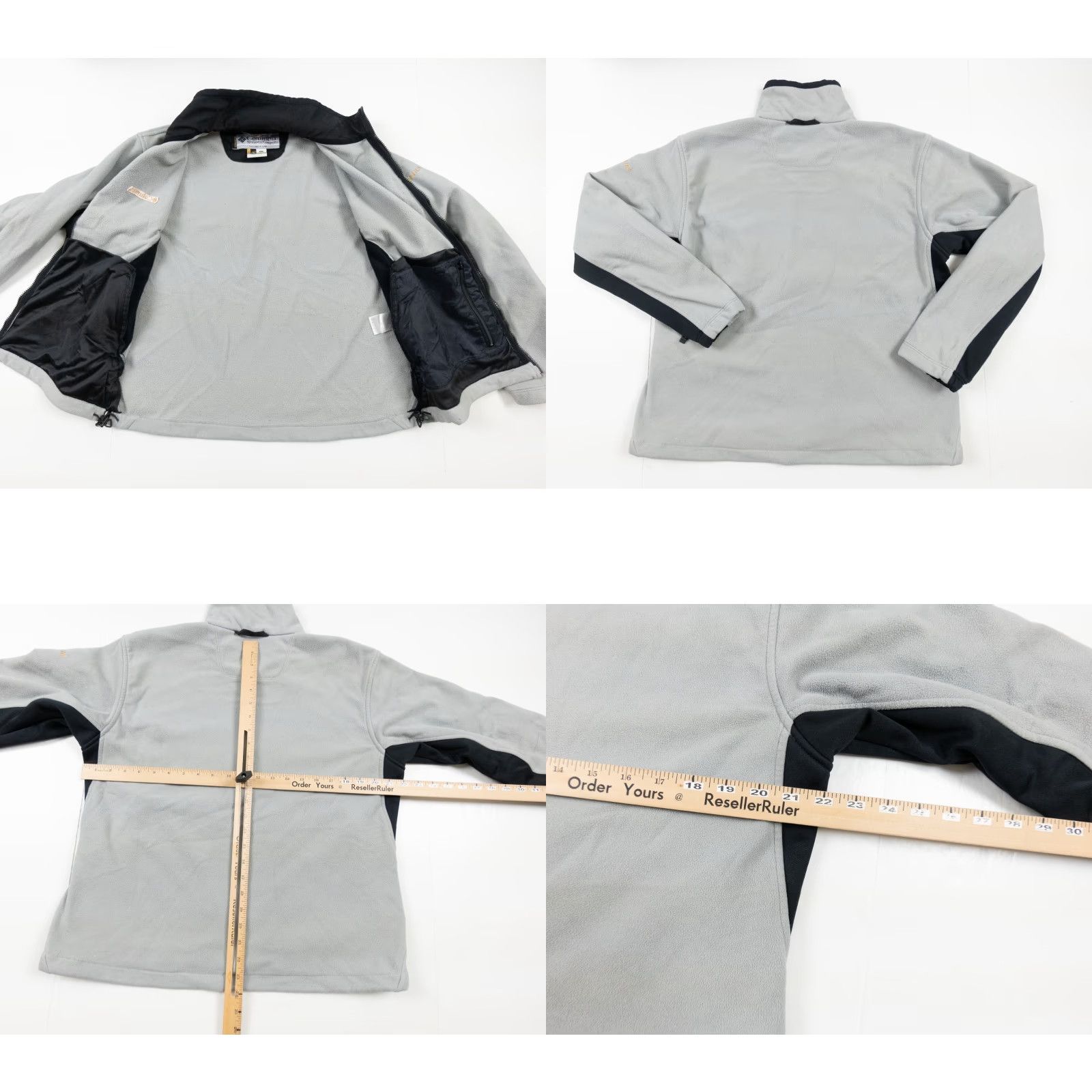 Vintage Columbia Jacket Womens Large Gray Titanium Fleece Full Zip Outdoor Casual Regular Shirt? Size L / US 10 / IT 46 - 8 Thumbnail