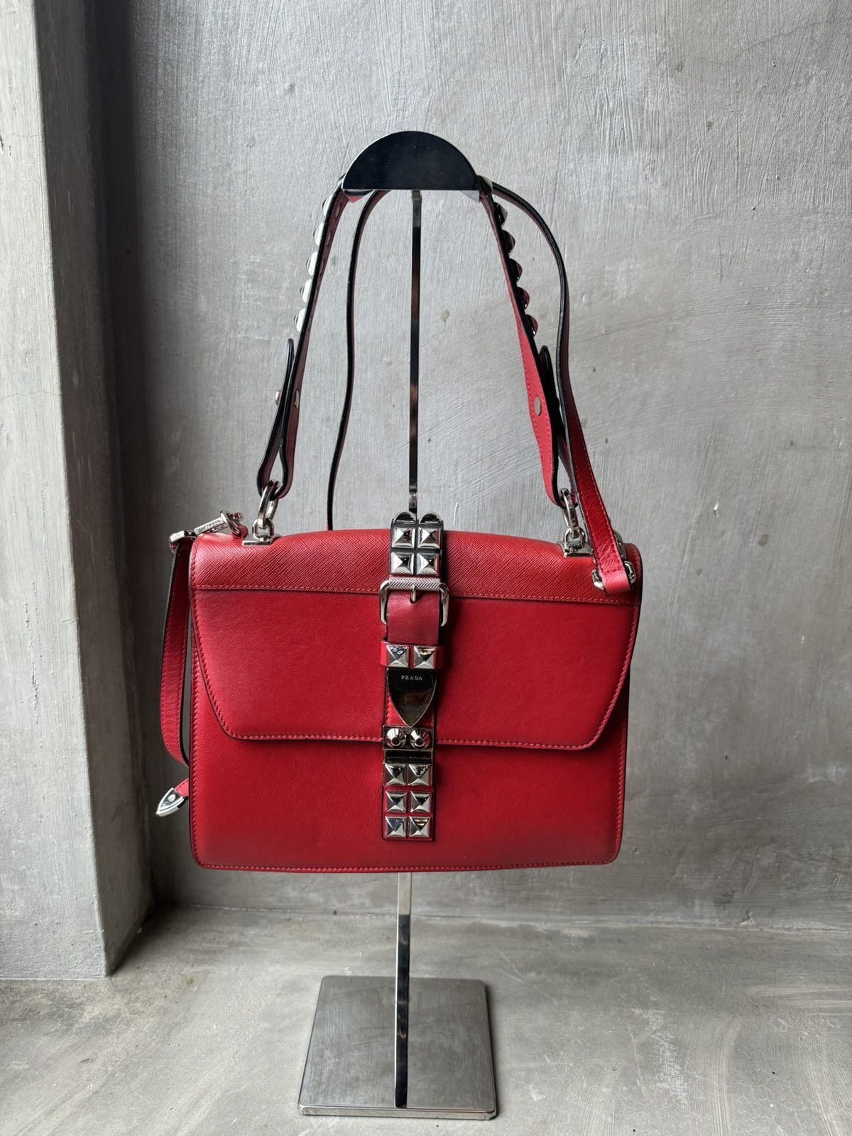 Prada PRADA City Calf & Saffiano Elektra Shoulder Size ONE SIZE - 1 Thumbnail