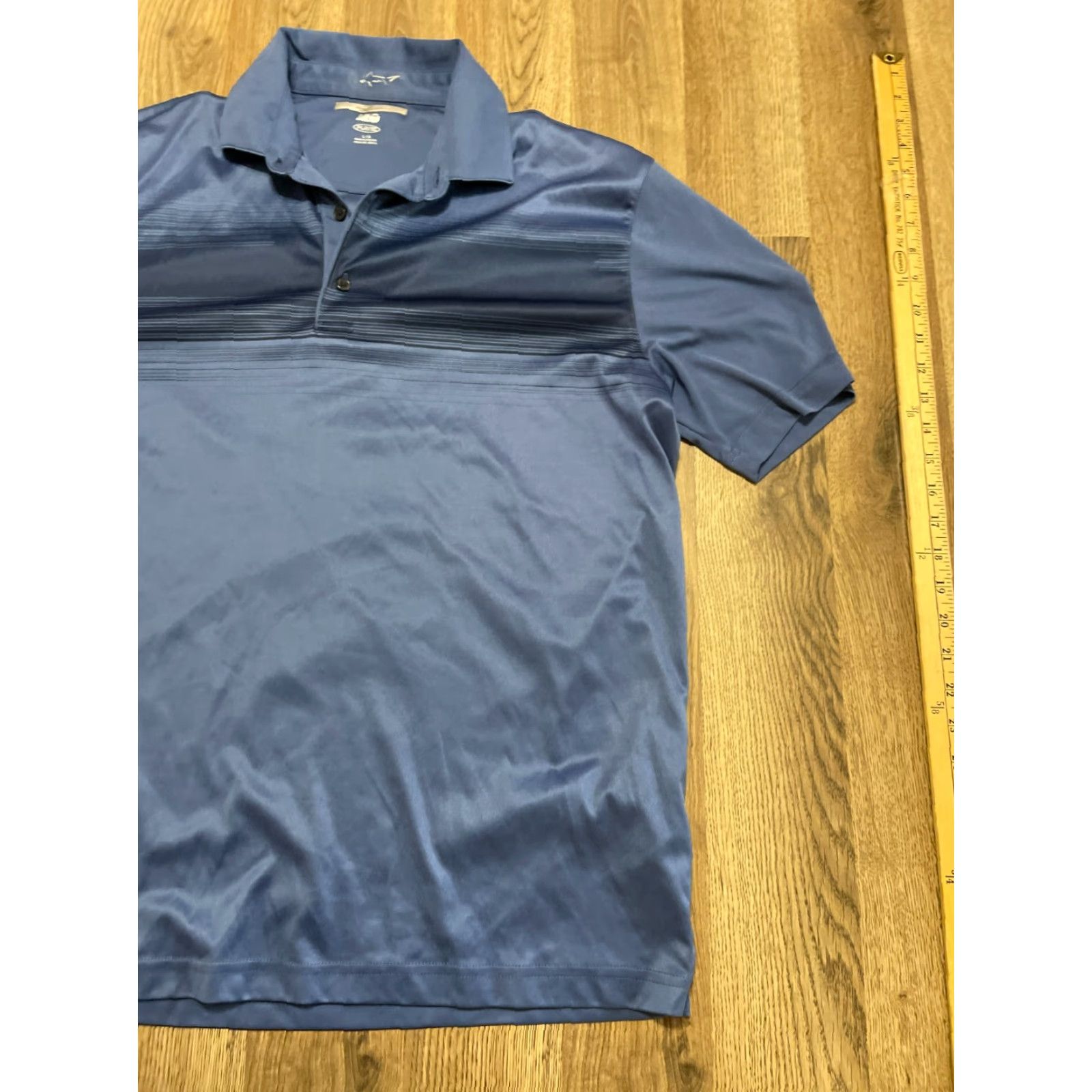 Vintage Greg Norman Shirt Men Polo Short Sleeve Blue Large ML75 PLAY DRY Size US L / EU 52-54 / 3 - 4 Thumbnail