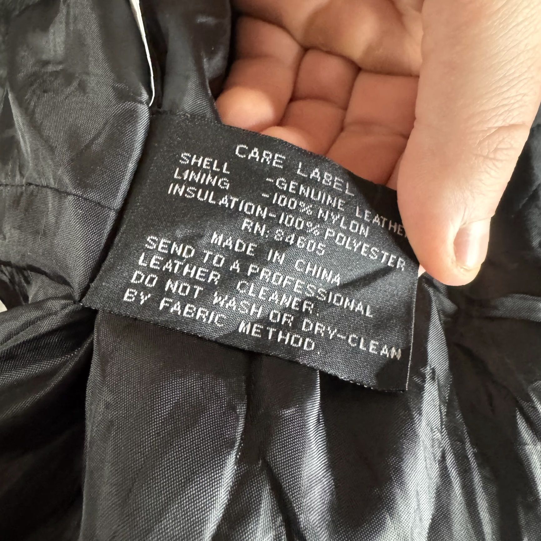 Vintage Burk's Bay Jacket Mens XL Black Leather Full Zip Bomber Insulated Lined Size US XL / EU 56 / 4 - 7 Thumbnail
