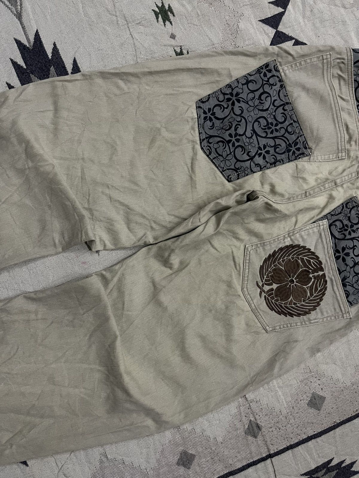 Karakuri Tamashii 2000s YAJIE JAPANESE TRADITIONAL DOUBLE POCKET PANT Size US 30 / EU 46 - 16 Thumbnail