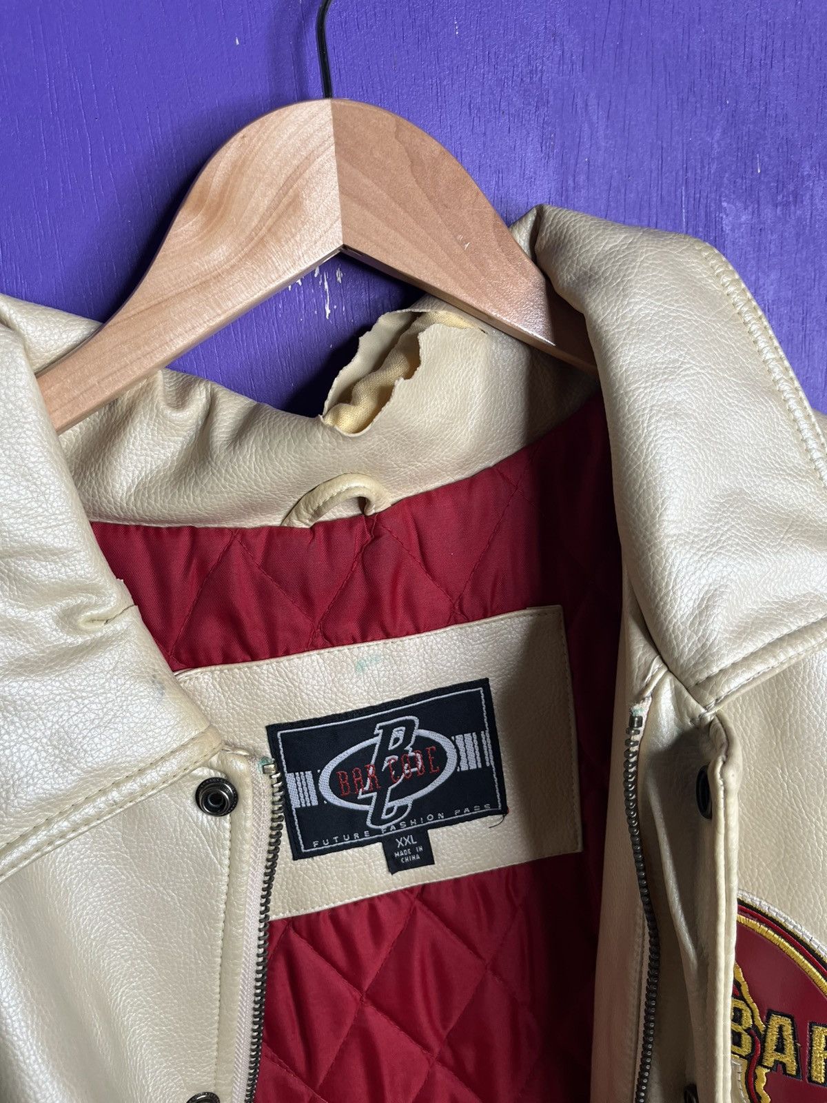 Vintage Vintage year 2000 Barcode butterfly leather jacket Size US XXL / EU 58 / 5 - 4 Thumbnail
