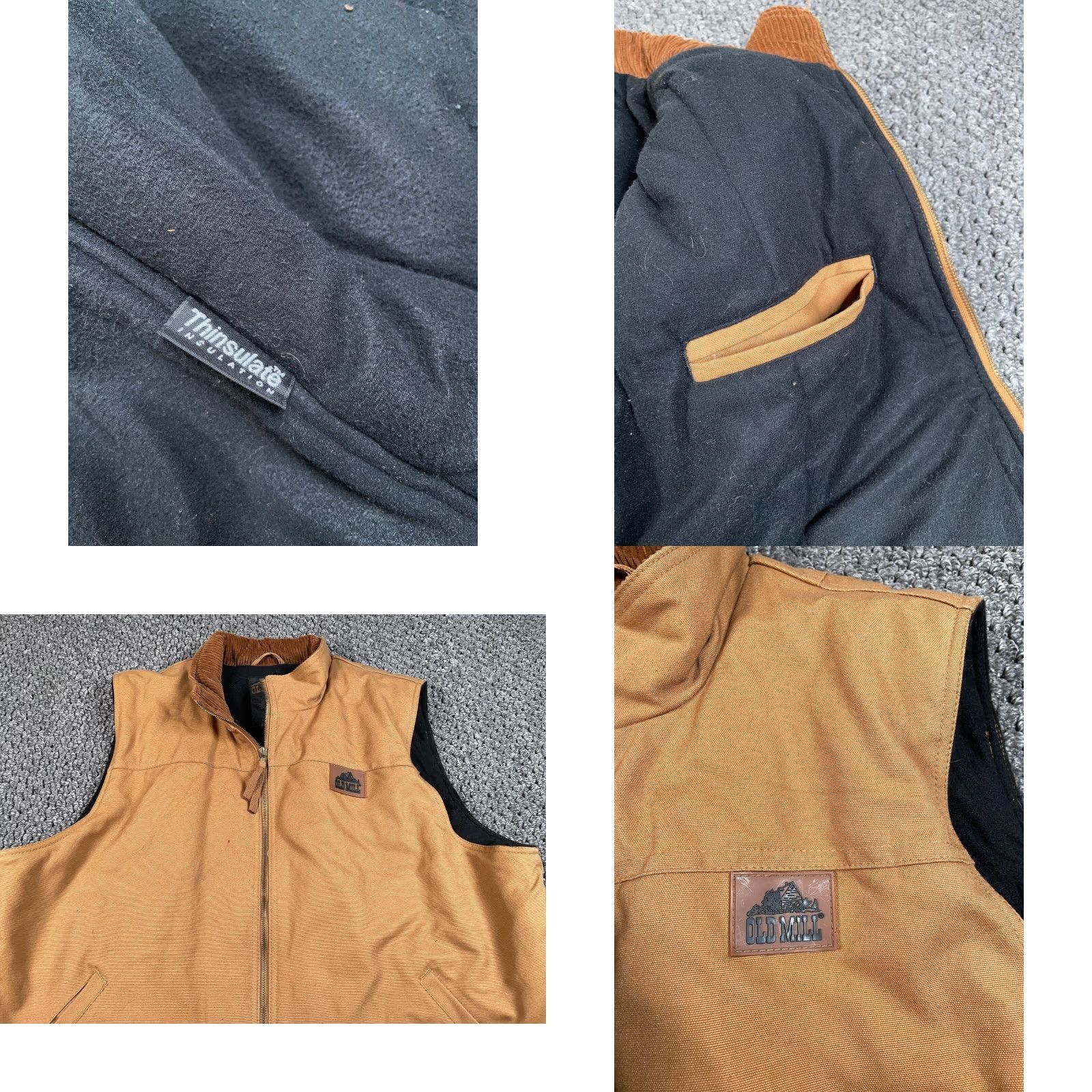 MILLY Menards Old Mill Canvas Zip Up Vest Bomber Jacket Short Casual Size US XXL / EU 58 / 5 - 8 Thumbnail