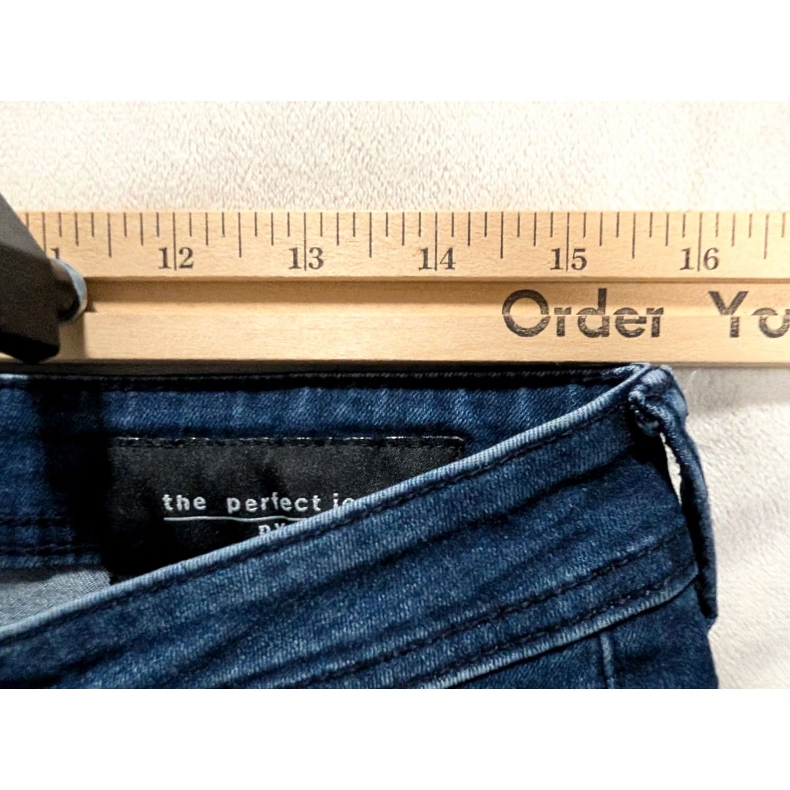 Denime The Perfect Jean NYC Slim Fit Jeans Mens 31 x 32 Blue Stretch Denim Shirt? Size US 31 - 3 Thumbnail