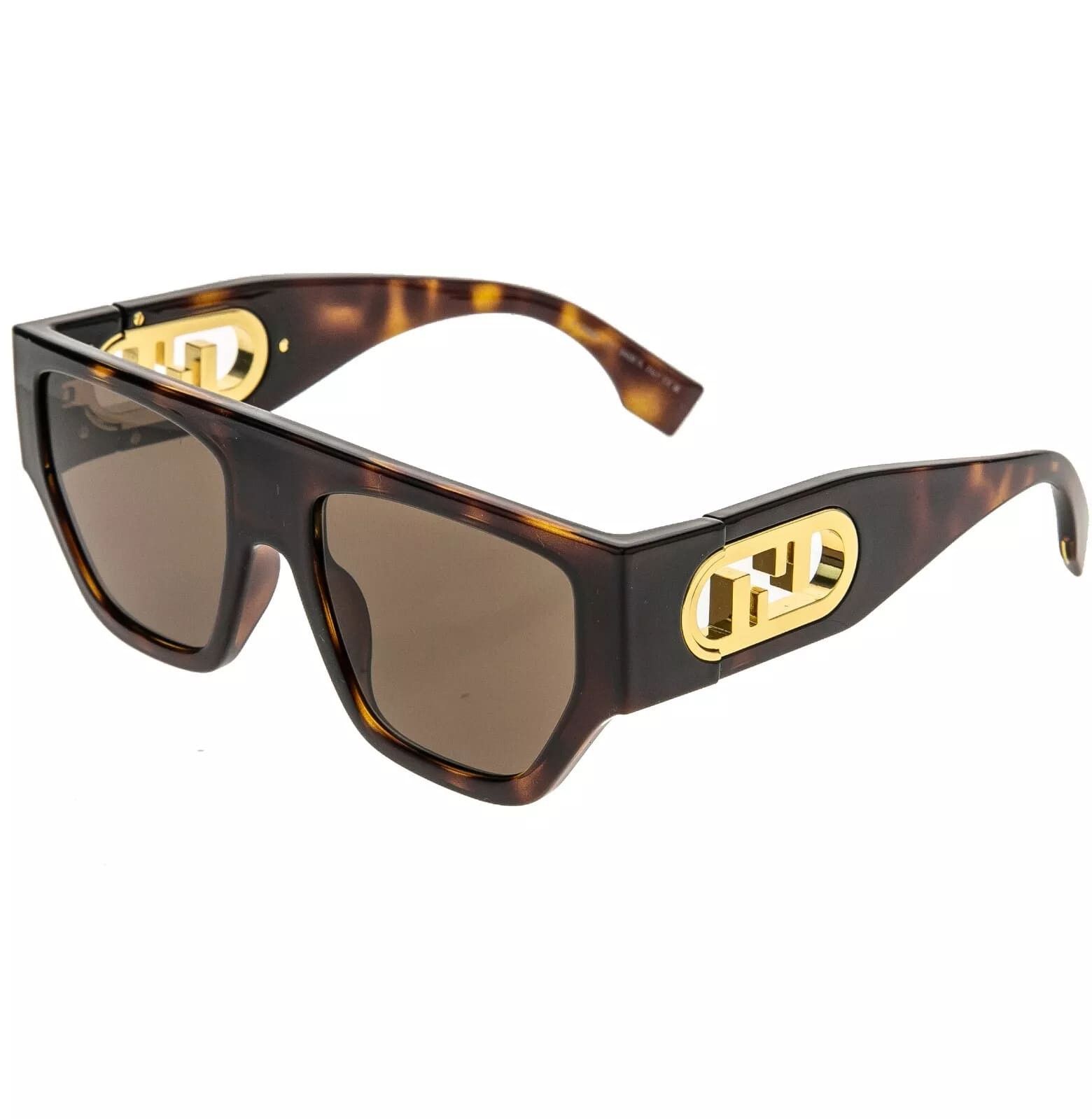 Fendi FENDI O'LOCK 40108 Brown Fashion FF Lock Logo Mask FE40108U Size ONE SIZE - 3 Thumbnail