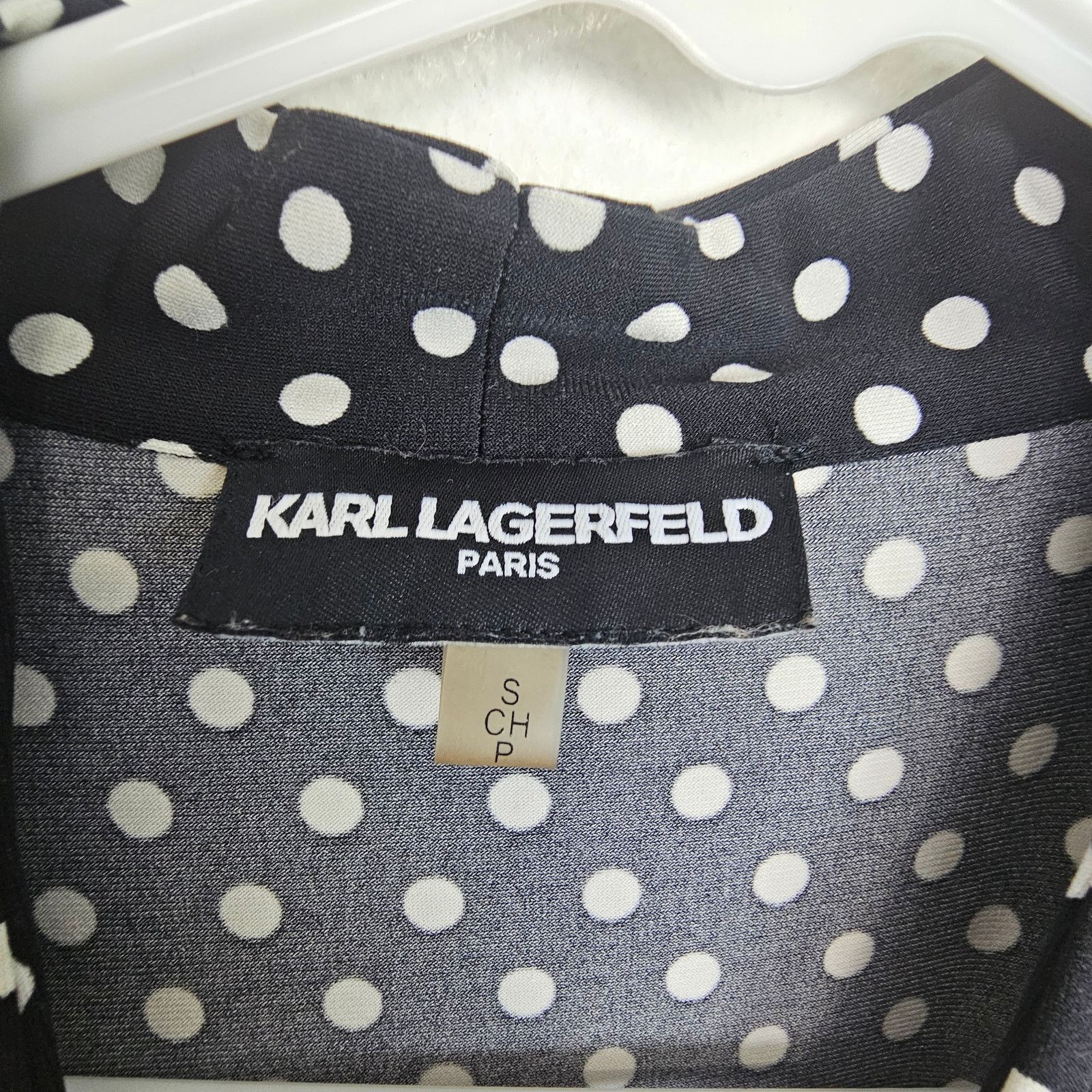 Karl Lagerfeld Karl Lagerfeld Paris Women S Polka Dot Gathered Sleeveless Size S / US 4 / IT 40 - 5 Thumbnail
