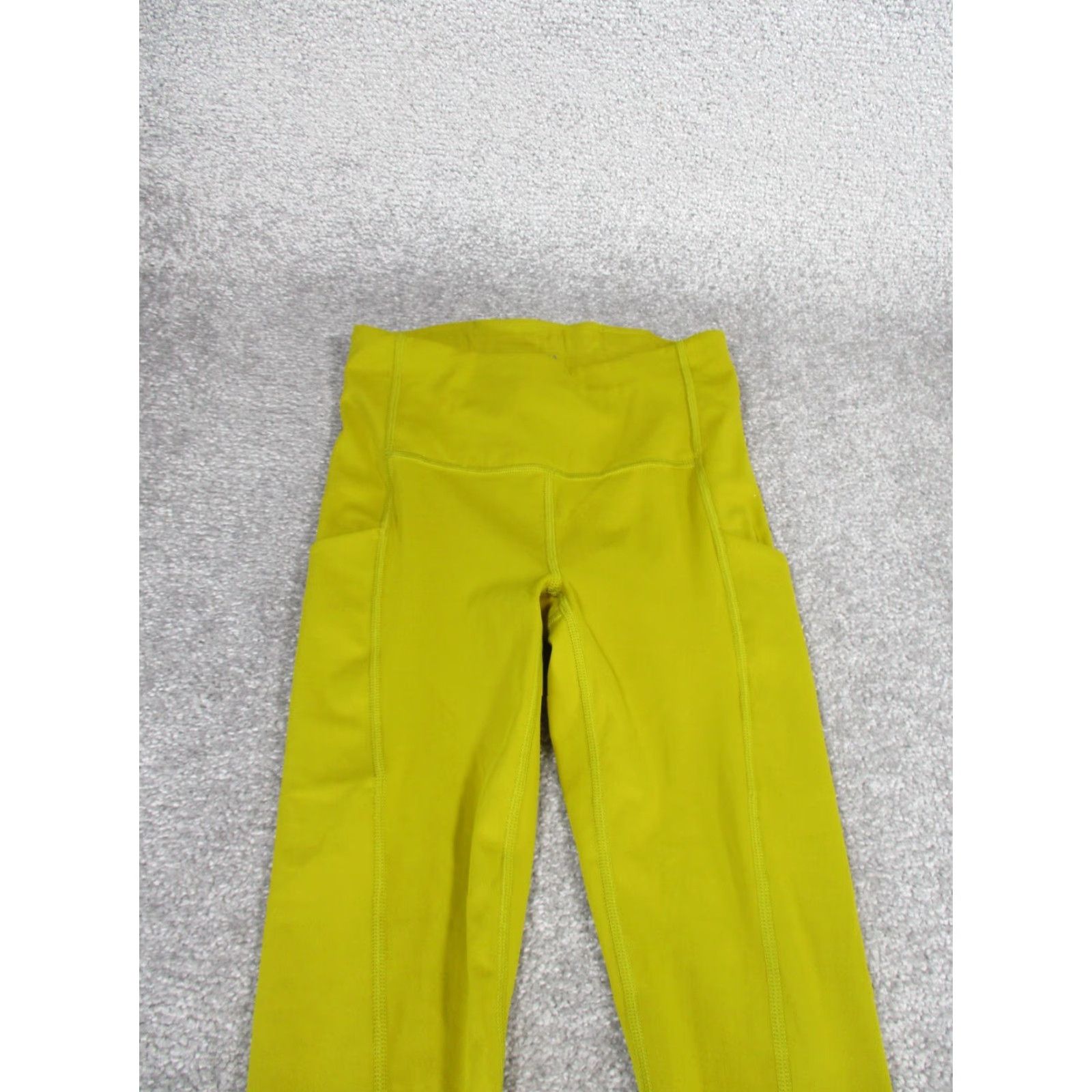 Athleta Athleta Leggings 2XS Womens 7/8 Yellow Pockets Cropped Athletic Yoga Running Gym Training Womens Size 24" / US 00 / IT 34 - 3 Thumbnail
