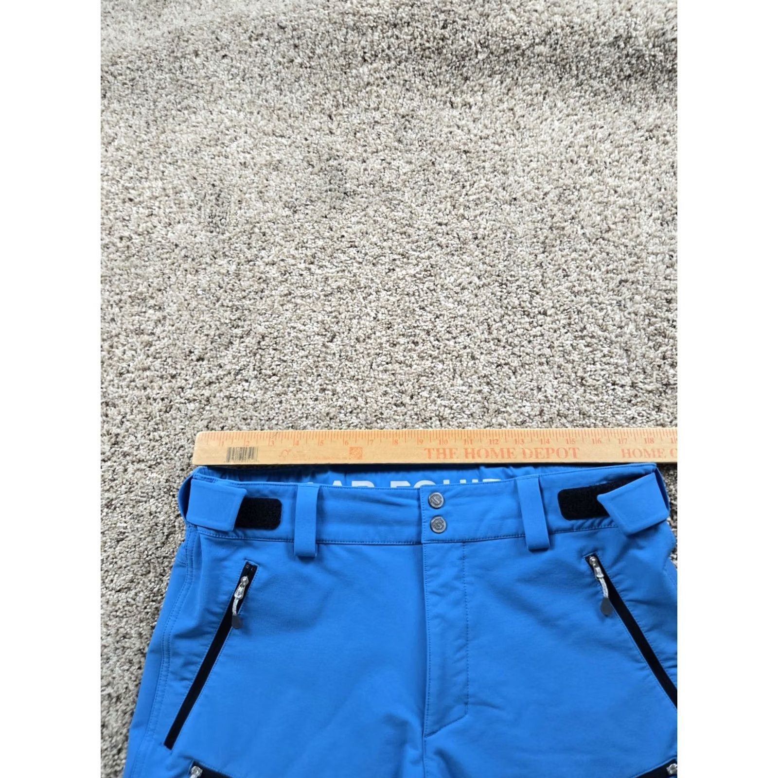 Vintage Stellar Equipment Mens Large Blue Softshell Shorts Athletic Outdoor Hiking Nautical Nylon Polyester Spandex Pockets Stretch Size US 34 / EU 50 - 7 Thumbnail