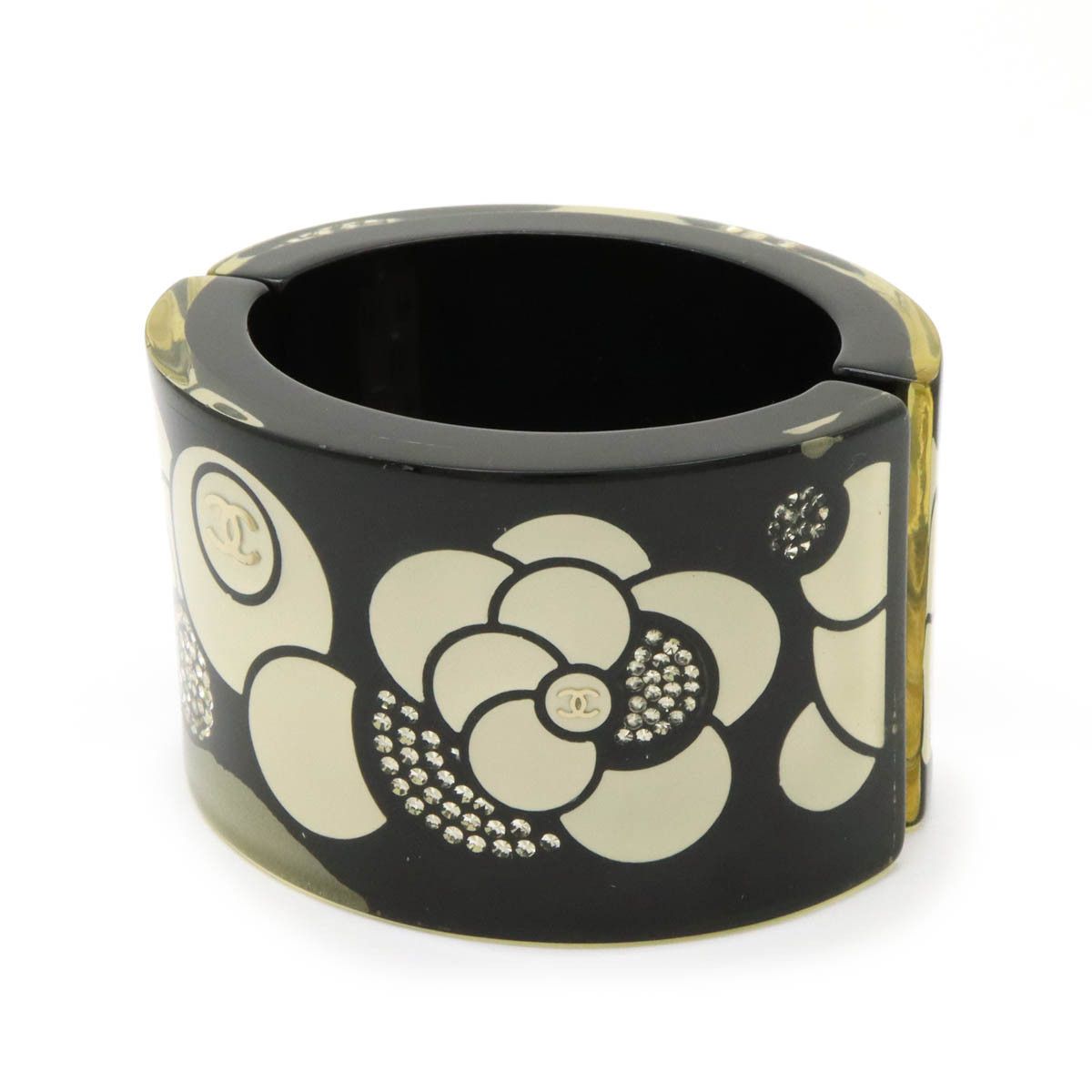 Chanel Chanel Chanel Camellia Bracelet Plastic Bangle Size ONE SIZE - 1 Thumbnail