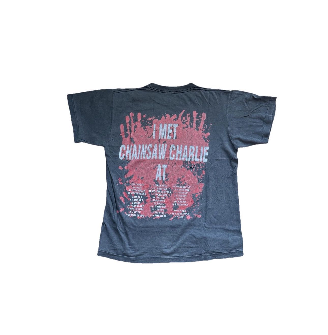 Vintage W.A.S.P. I AM CHAINSAW CHARLIE VINTAGE T-SHIRT Size US XL / EU 56 / 4 - 2 Thumbnail