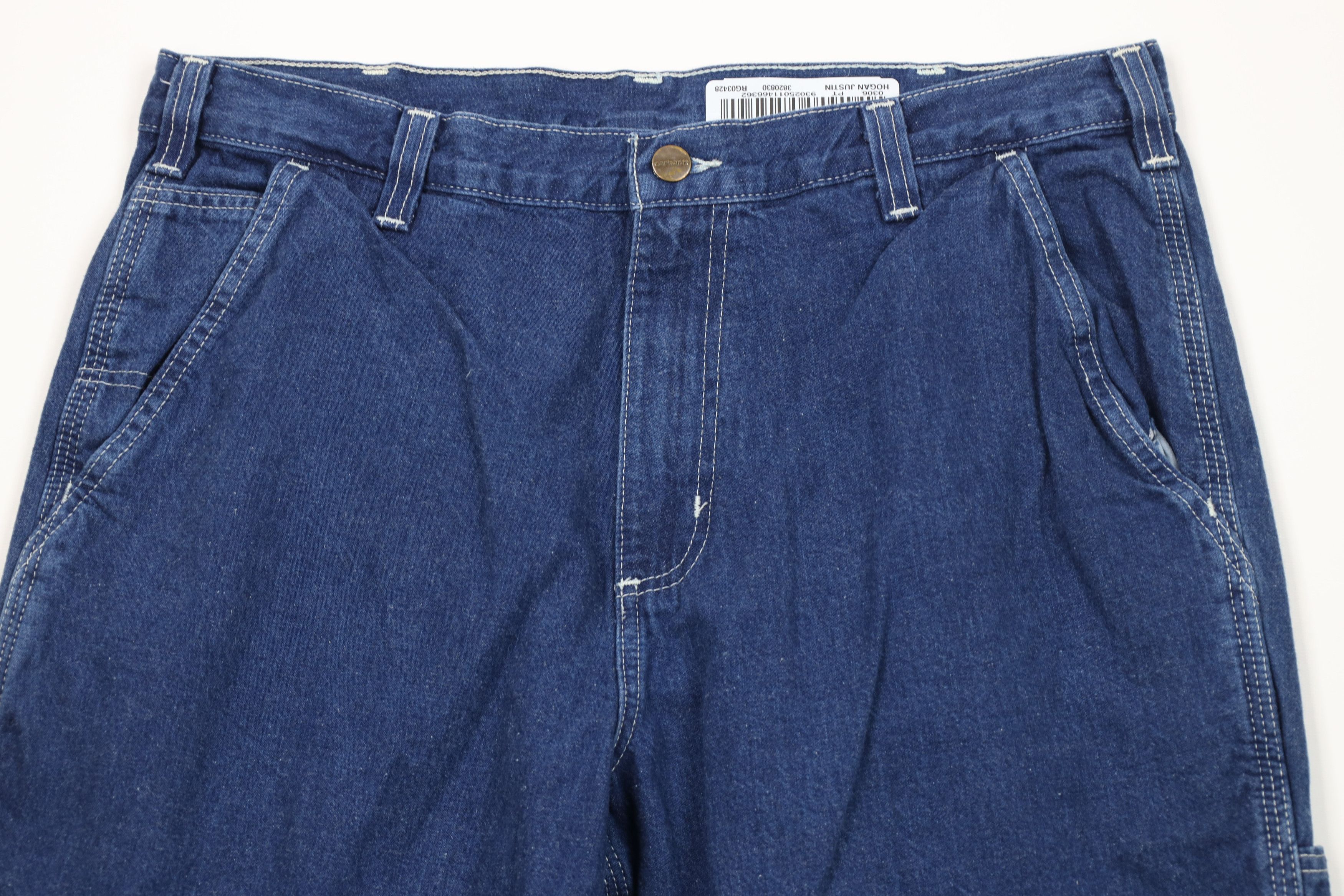 Carhartt Vintage Y2K Carhartt Wide Leg Dungaree Denim Jeans Cotton Size US 34 / EU 50 - 2 Thumbnail