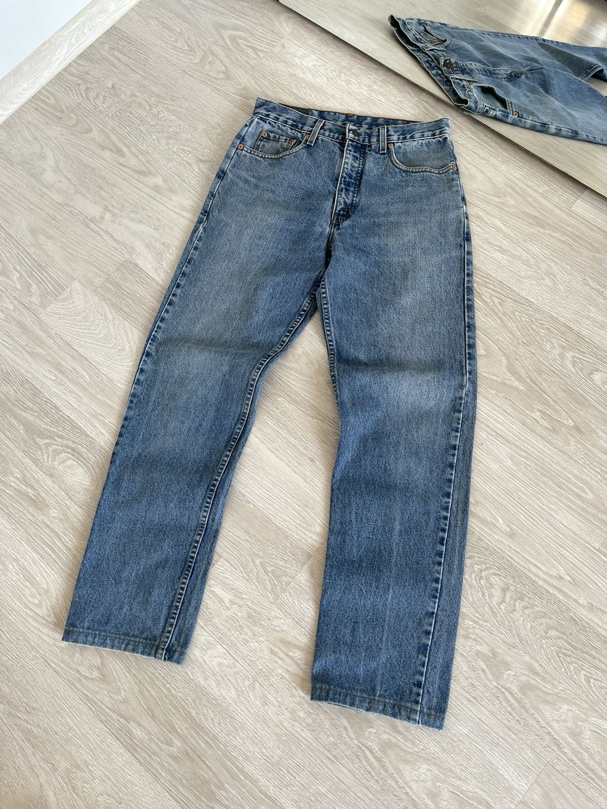 Levi's 90's Levi's 615 Vintage Light Wash Orange Tab Straight Jeans Size US 30 / EU 46 - 5 Thumbnail
