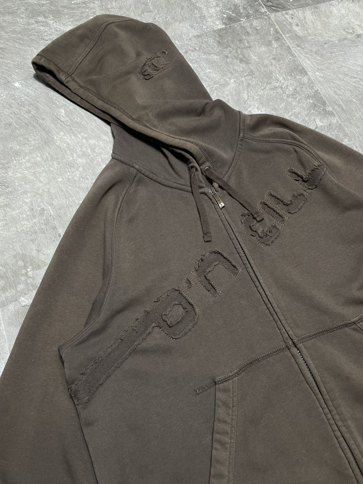 O'Neill Oneil Vintage Big Logo Zip Up Hoodie Faded Brown Surf Style Size US XL / EU 56 / 4 - 2 Thumbnail