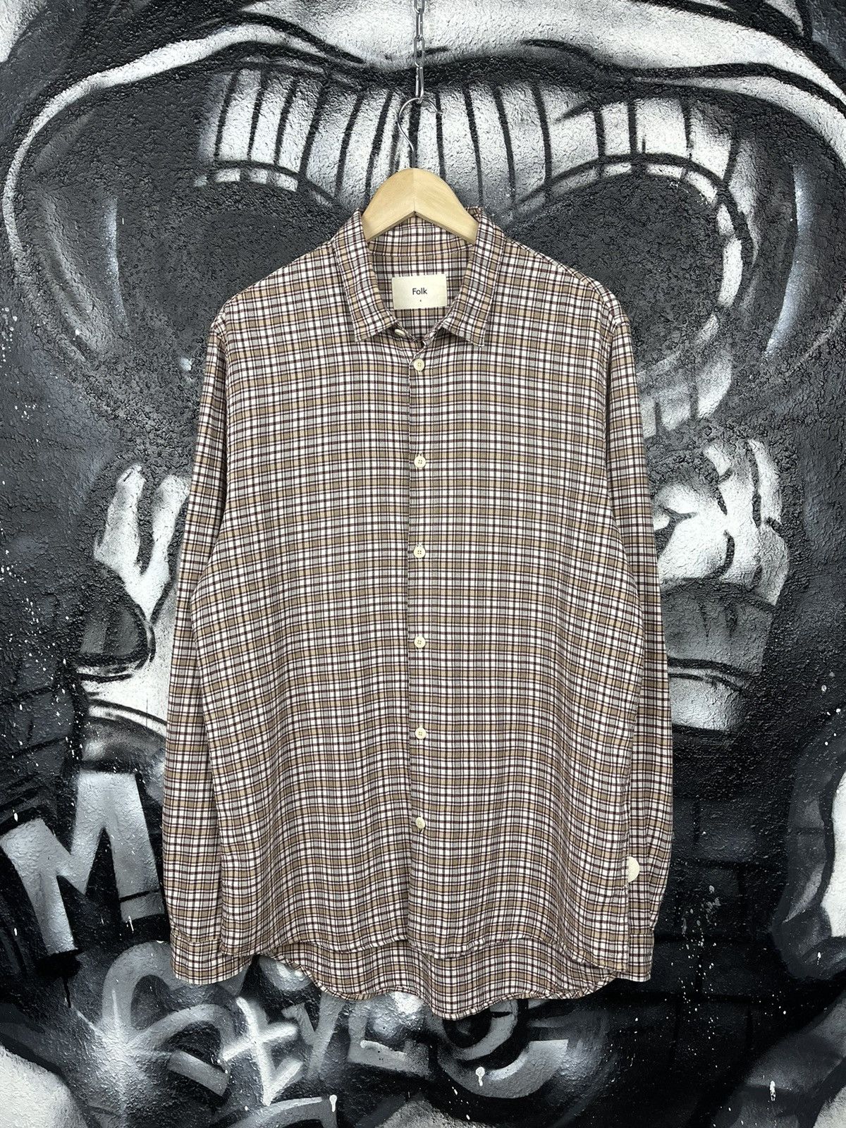 Folk Folk Plaid Shirt Button Up Men’s Size 4 Size US L / EU 52-54 / 3 - 2 Thumbnail