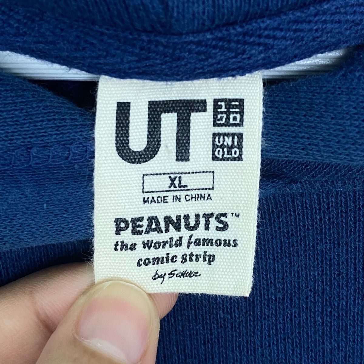 Other Vintage Peanuts Snoooy Hoodie Sweater Blue Big Logo Size XL Size XL / US 12-14 / IT 48-50 - 6 Thumbnail