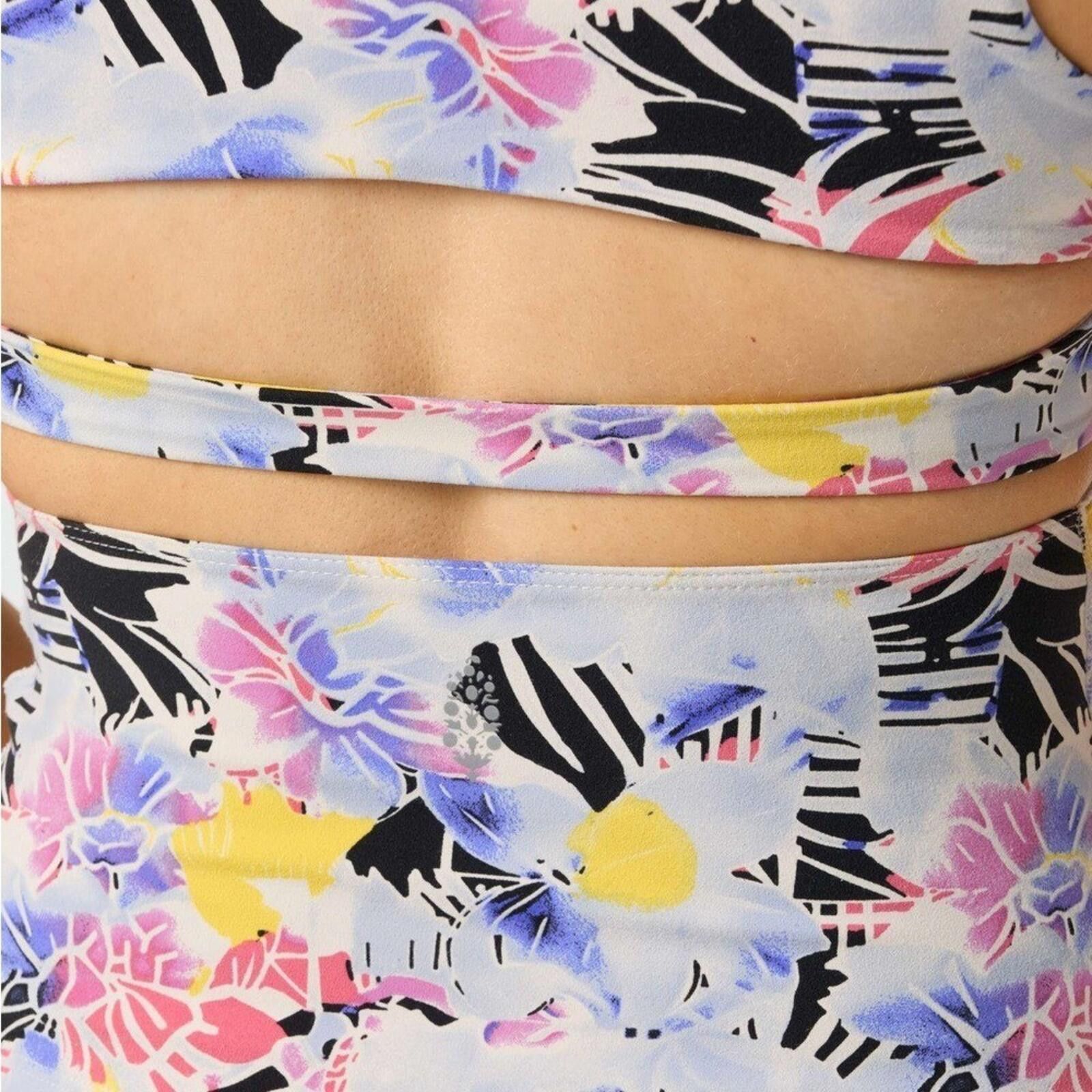 Free People Free People Multicolor Active Floral Tank Top, Size M Size M / US 6-8 / IT 42-44 - 5 Thumbnail