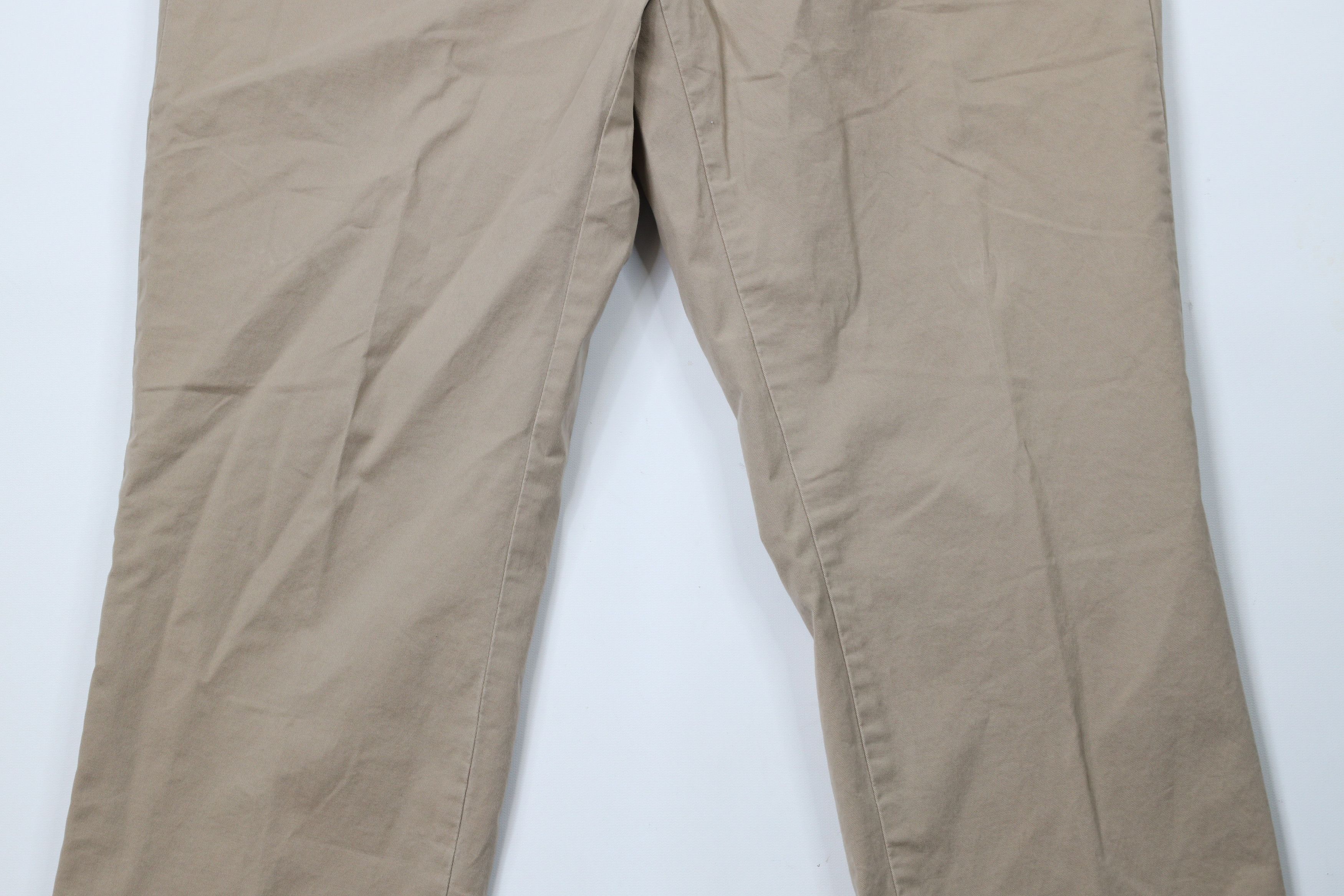 Ralph Lauren × Vintage Vintage Ralph Lauren Stretch Wide Leg Chino Pants Beige Size US 36 / EU 52 - 3 Thumbnail