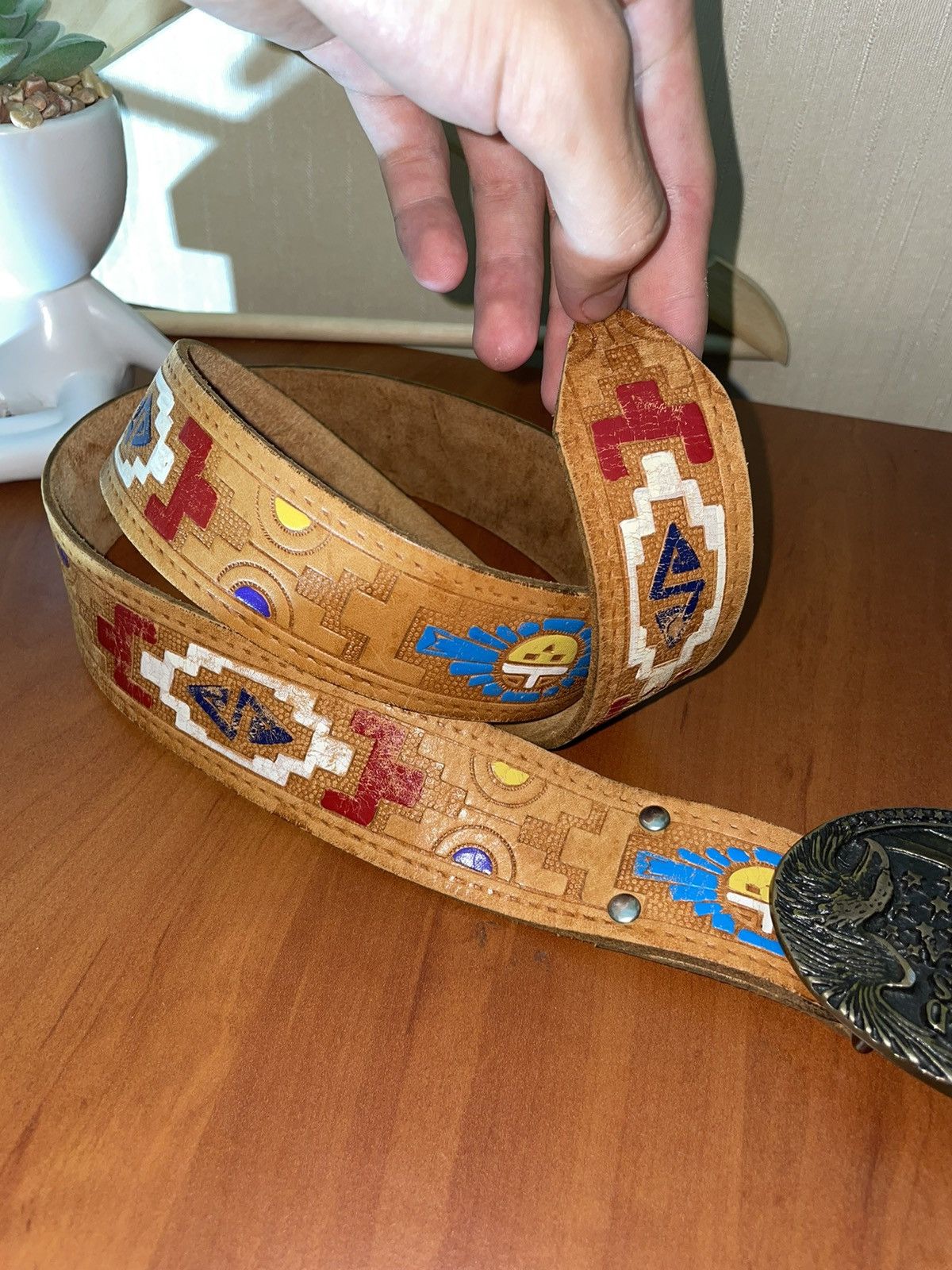 Indigo × Vintage United States of America vintage streetwear belt 90s Size ONE SIZE - 6 Thumbnail