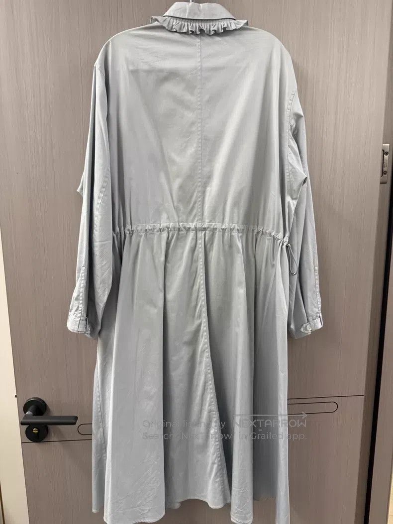 Hermes Hermes Glacial blue fitted collarless dress - cotton Size XS / US 0-2 / IT 36-38 - 2 Thumbnail