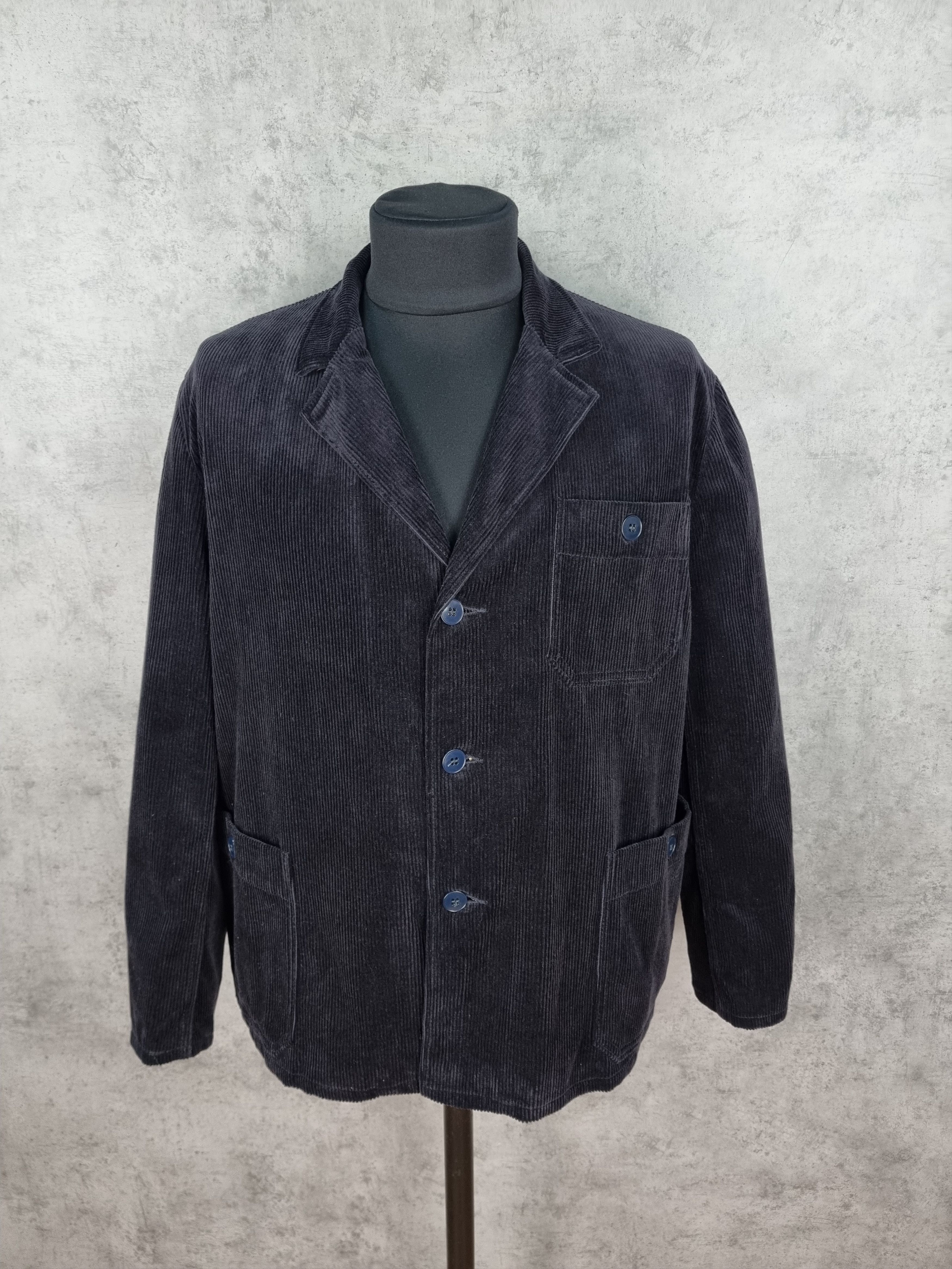 Le Laboureur × Vetra 90s New VEB Oberbekleidung Berlin Corduroy Blazer Jacket Size US L / EU 52-54 / 3 - 5 Thumbnail