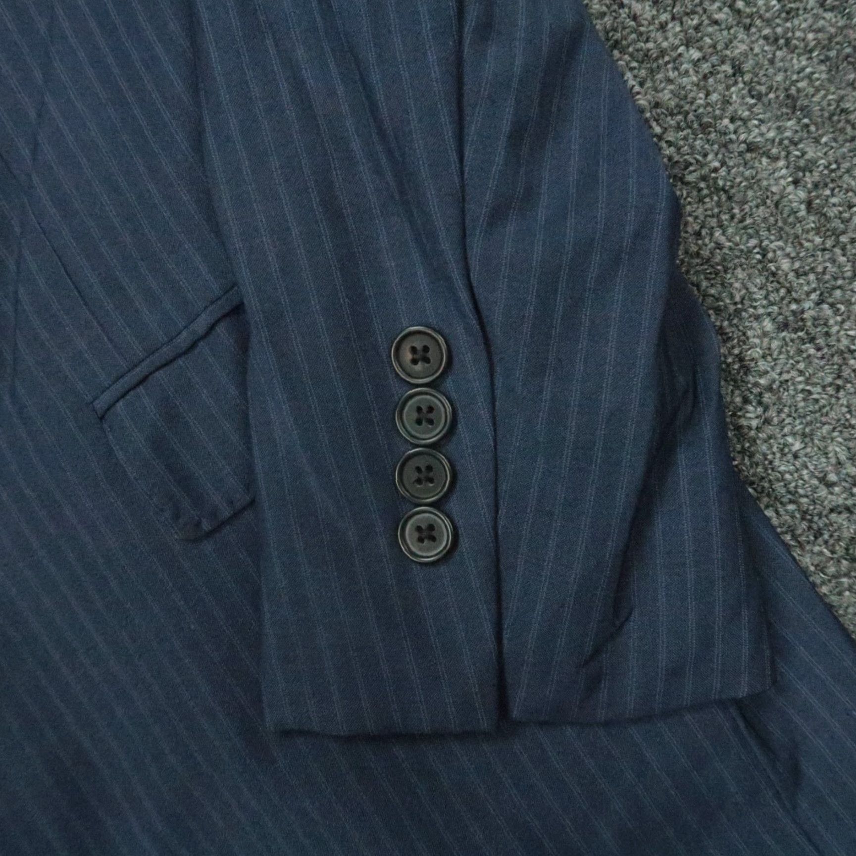 Brooks Brothers Brooks Brothers Blazer Mens 40R Blue Wool Explorer Regent Fit Striped Sport Coat Size 40R - 6 Thumbnail