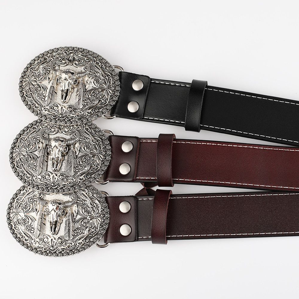 Designer Vibe Vintage Belt Riveted Belts Menswear Accessories Size ONE SIZE - 2 Thumbnail