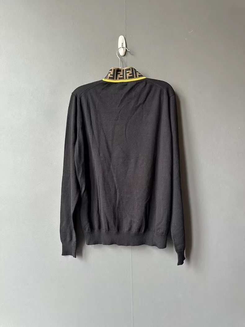 Fendi Fendi Knitted Sweater with Logo Collar Size US L / EU 52-54 / 3 - 2 Thumbnail