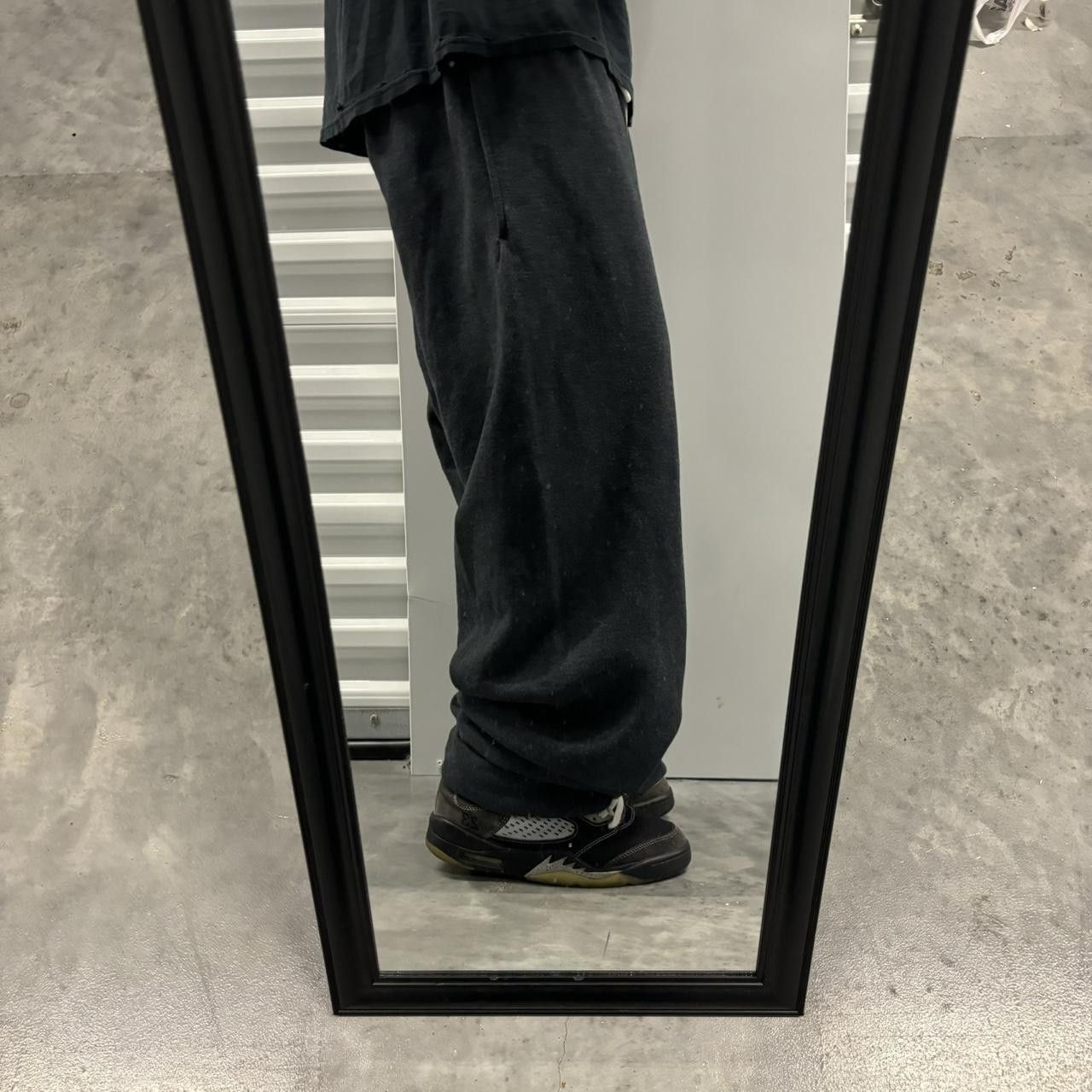 Japanese Brand × Vintage Crazy Vintage Y2K/2000s Baggy Dark Grey Skater Grunge Sweatpants! Size US 36 / EU 52 - 2 Thumbnail