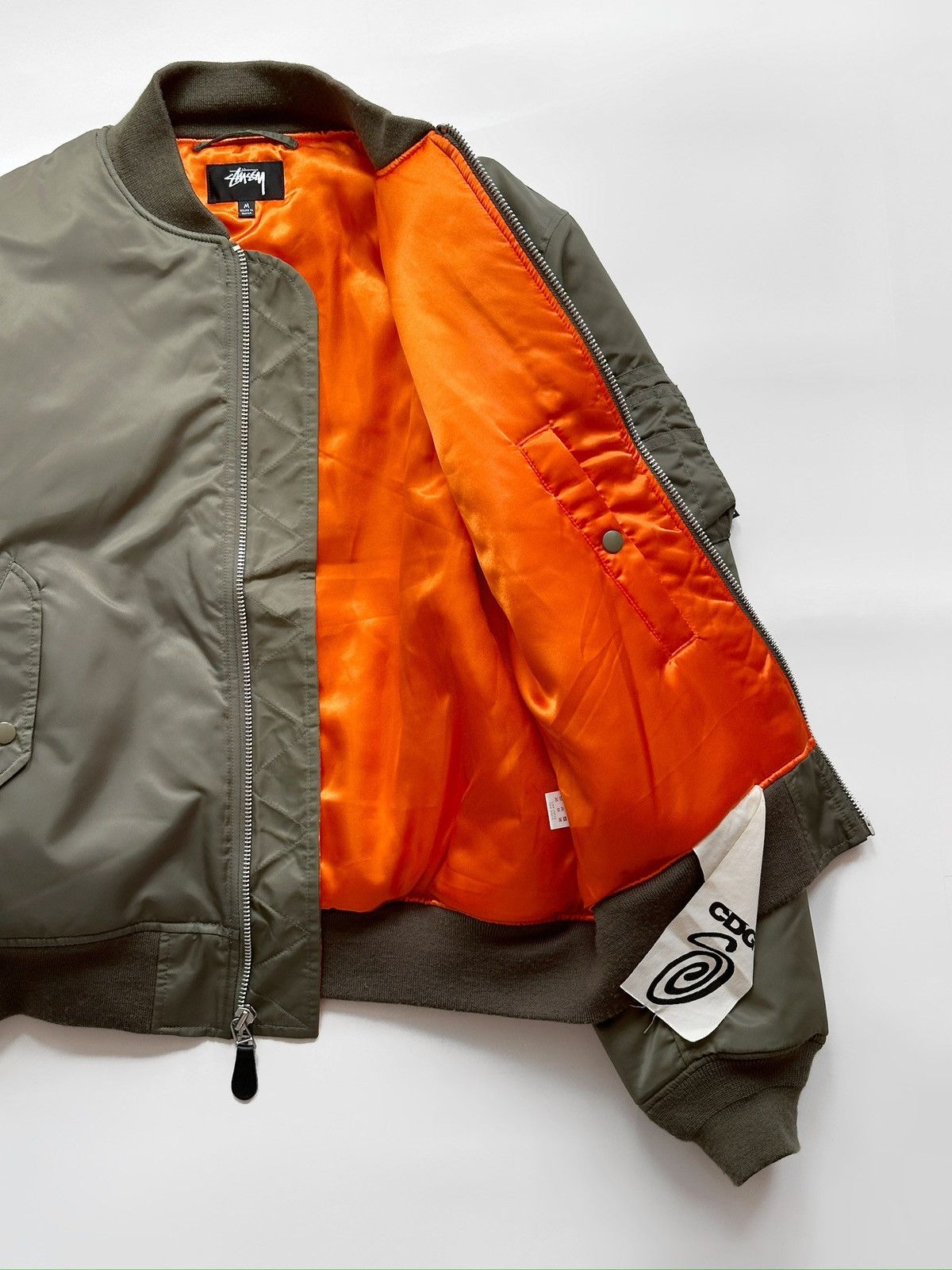 Comme des Garcons × Stussy Stussy CDG MA-1 Bomber Jacket 40th Anniversary Size US M / EU 48-50 / 2 - 9 Thumbnail