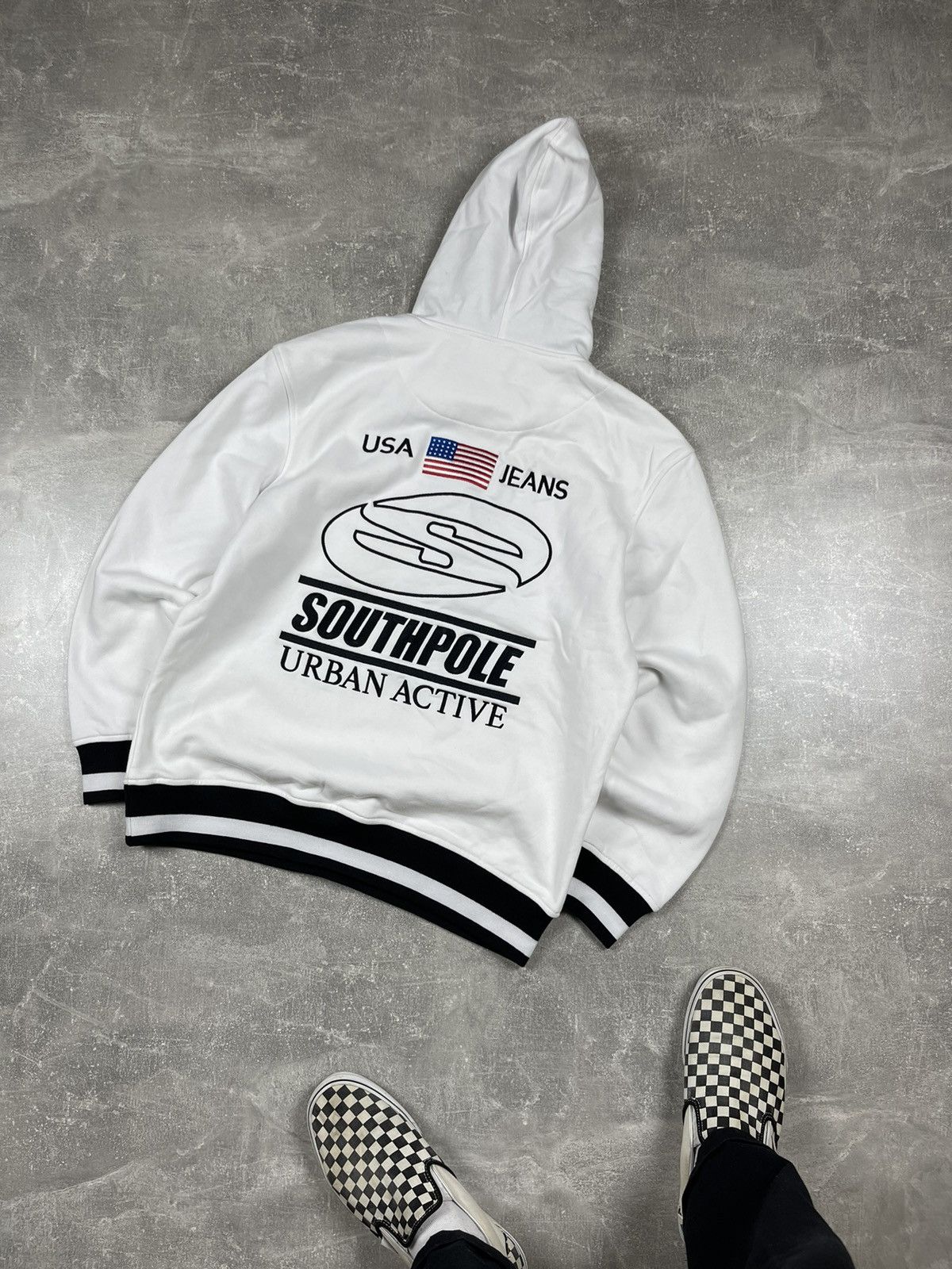 Southpole × Vintage Southpole NWT USA Big Logo White Y2K 00s Vintage Hoodie Size US L / EU 52-54 / 3 - 1 Thumbnail