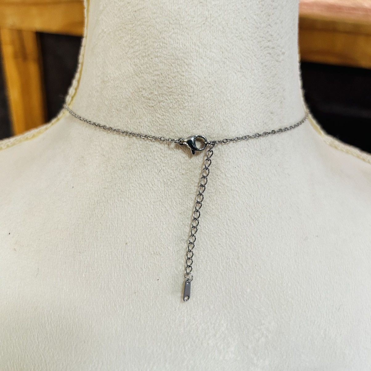 Handmade Handcrafted salvaged repurpose pendant on chain necklace Size ONE SIZE - 5 Thumbnail