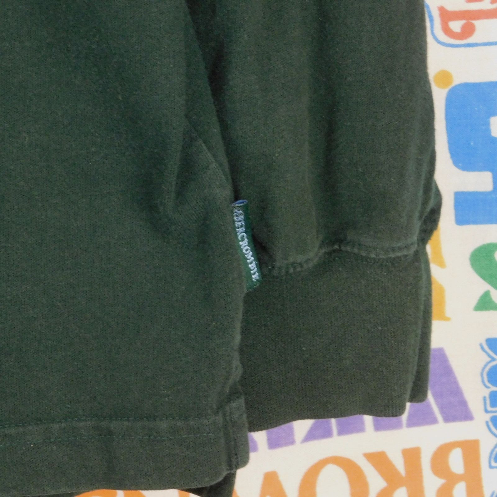 Abercrombie & Fitch 90s A&F Long Sleeve Polo Shirt Forest Green Size XL USA Made Size US XL / EU 56 / 4 - 5 Thumbnail